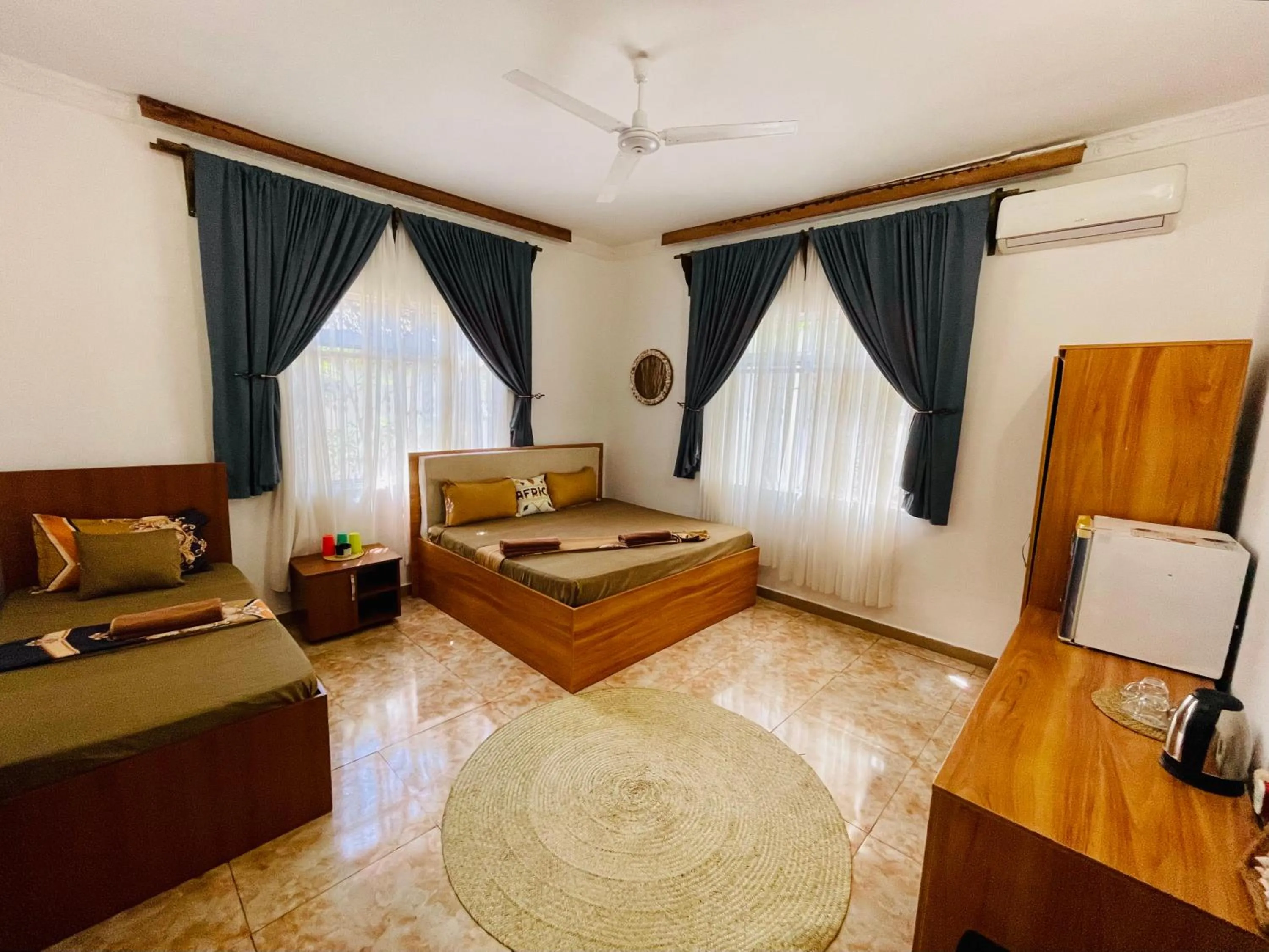 Bed in Max Hotel Nungwi