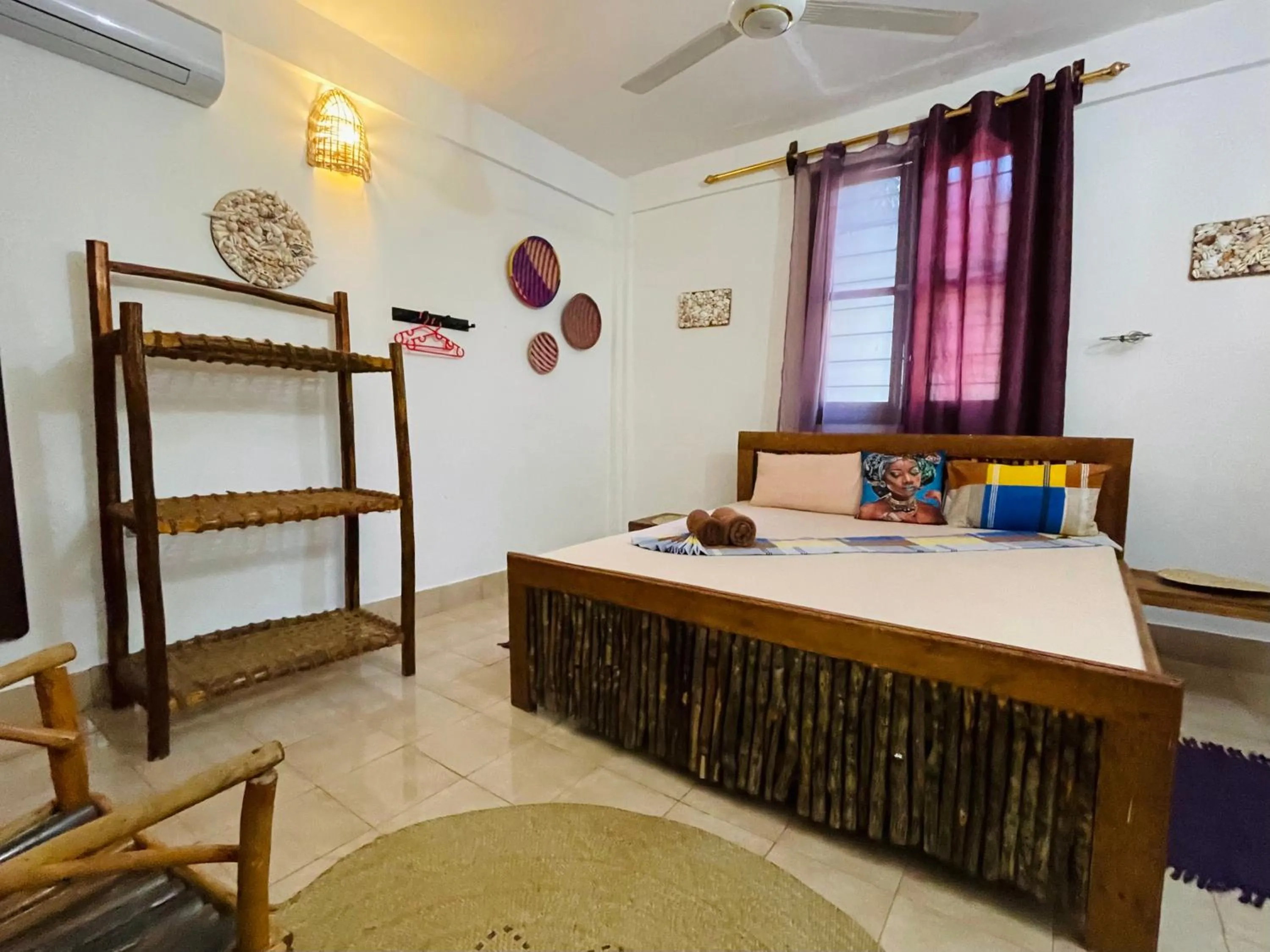 Bed in Max Hotel Nungwi