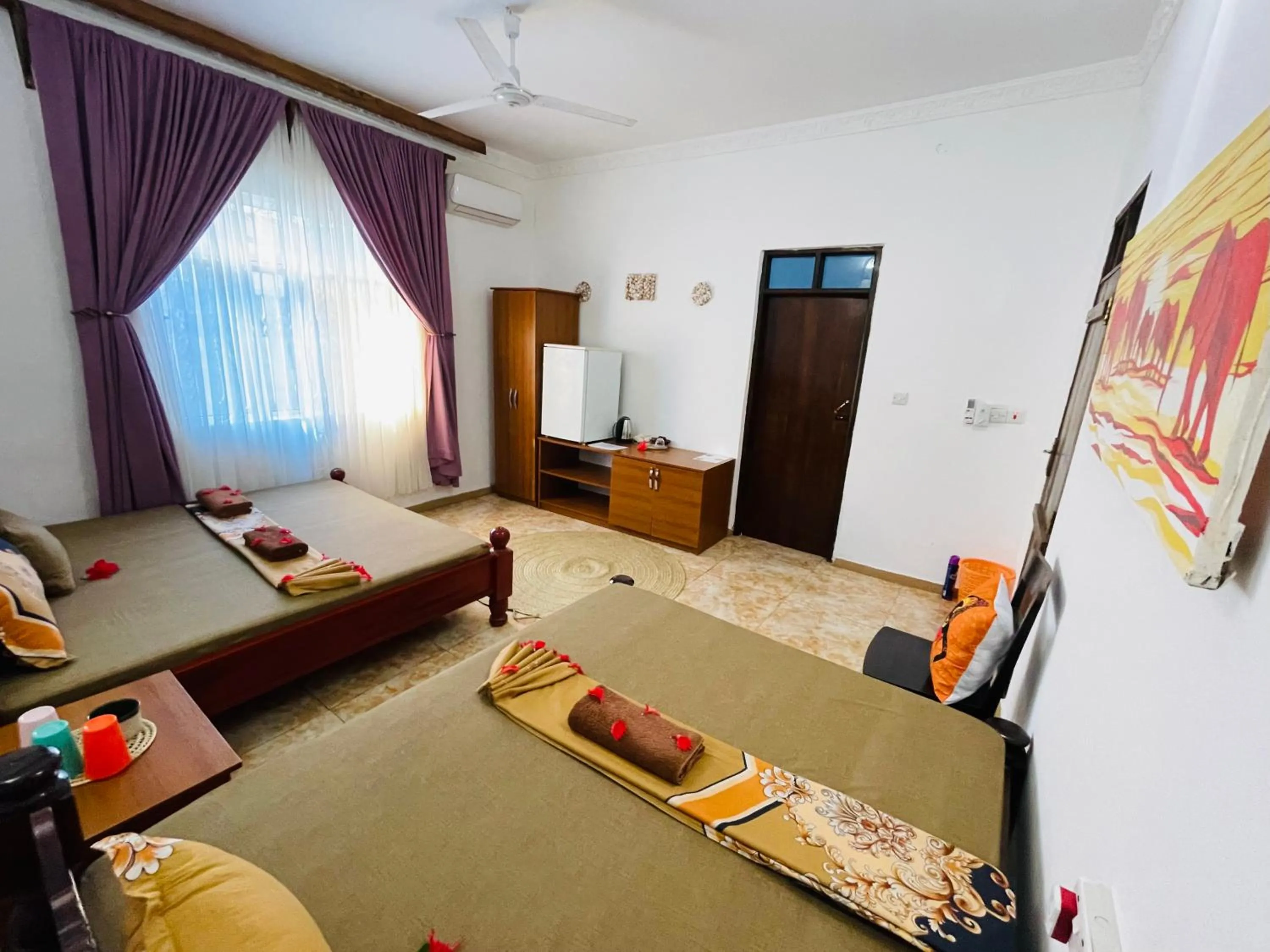 Bed in Max Hotel Nungwi