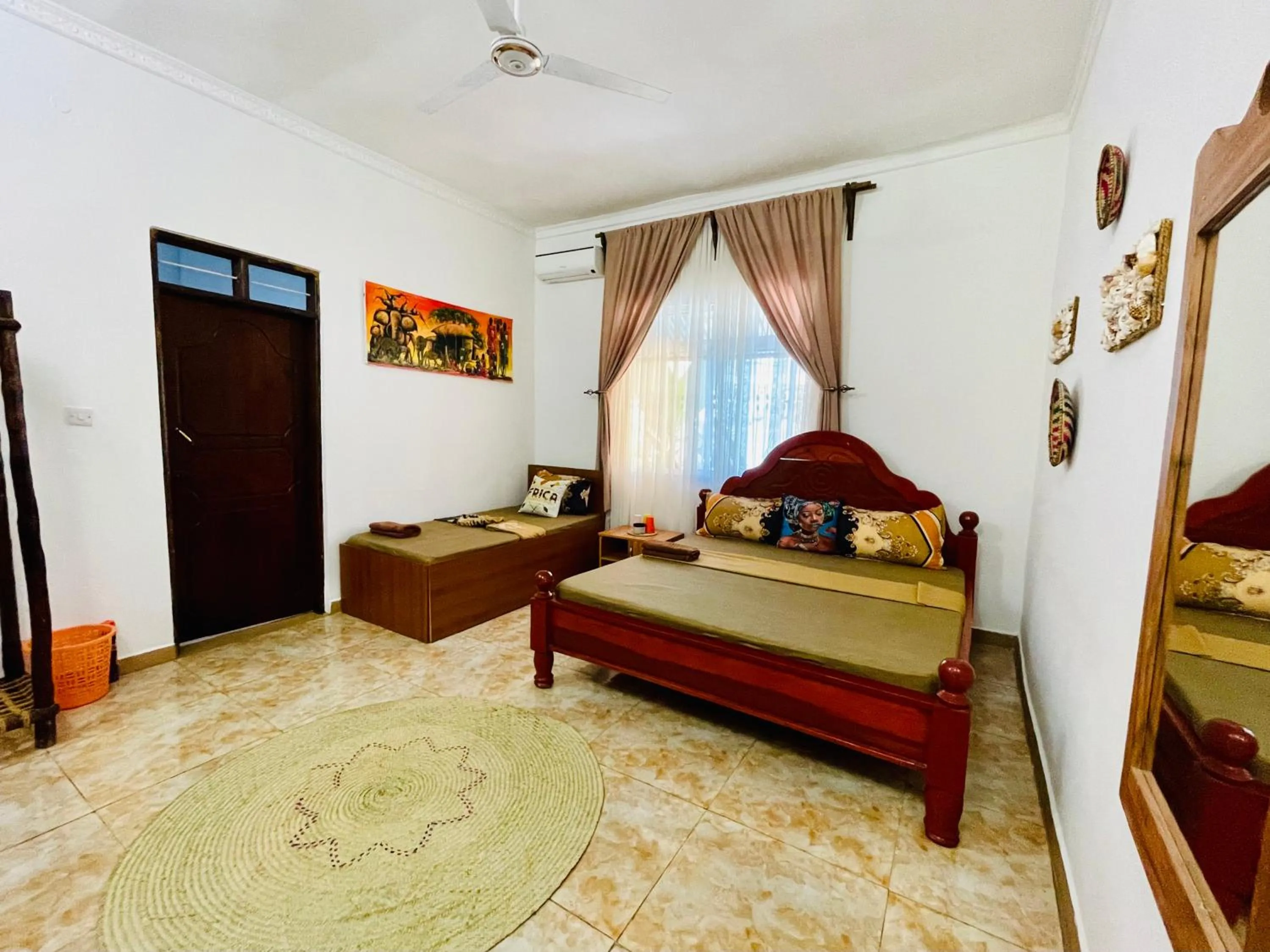 Bed in Max Hotel Nungwi