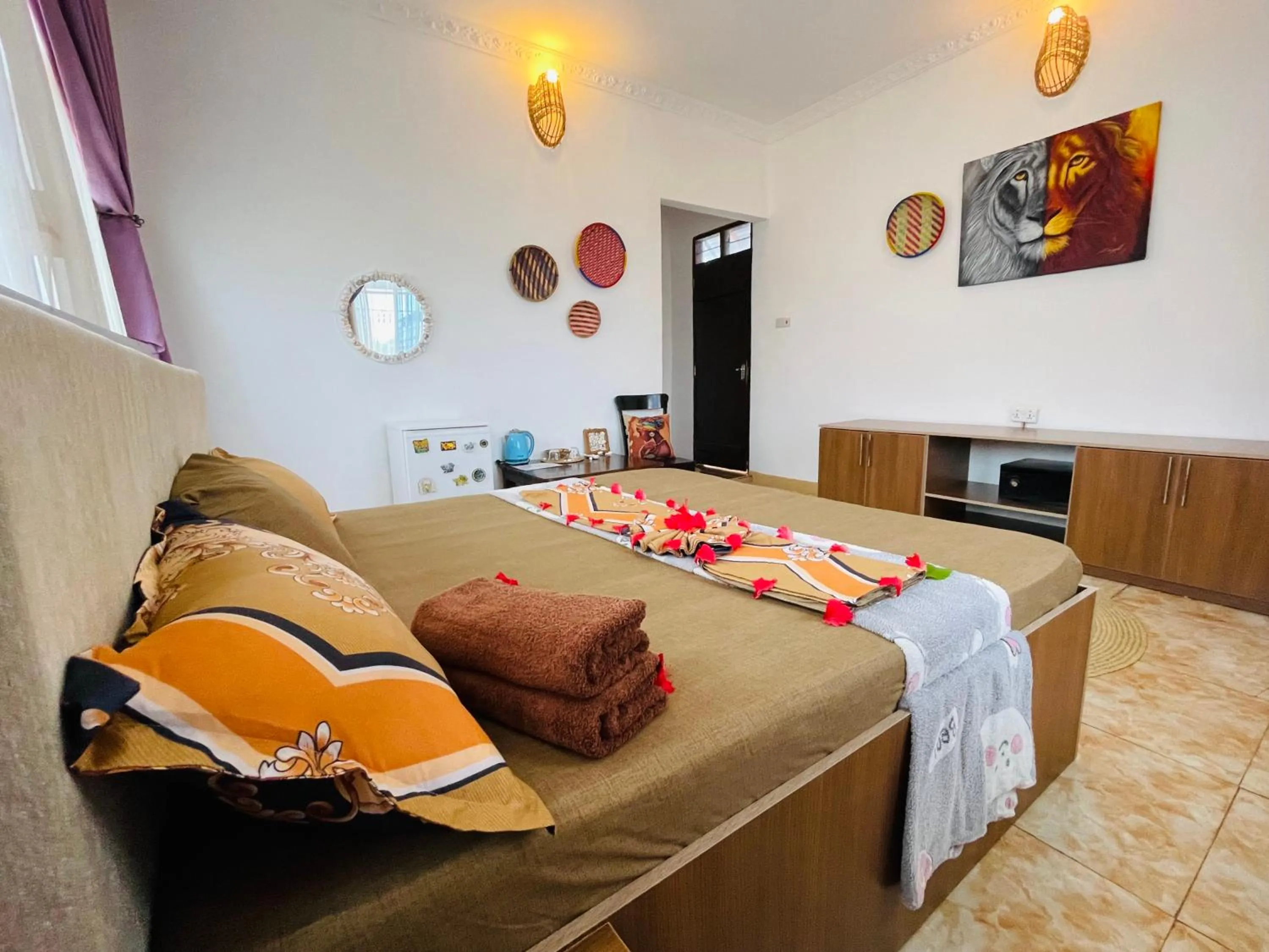 Bed in Max Hotel Nungwi