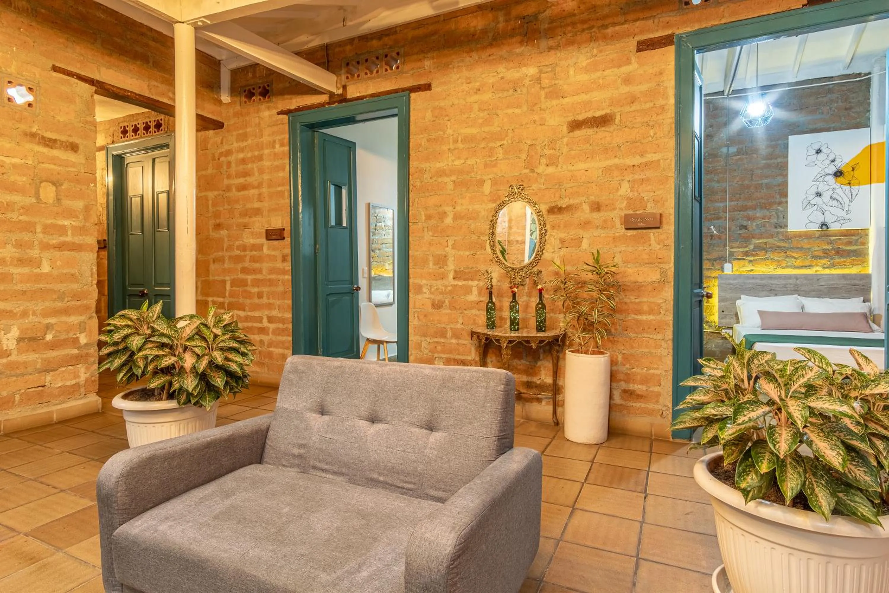Seating area in Botánica Casa Hotel