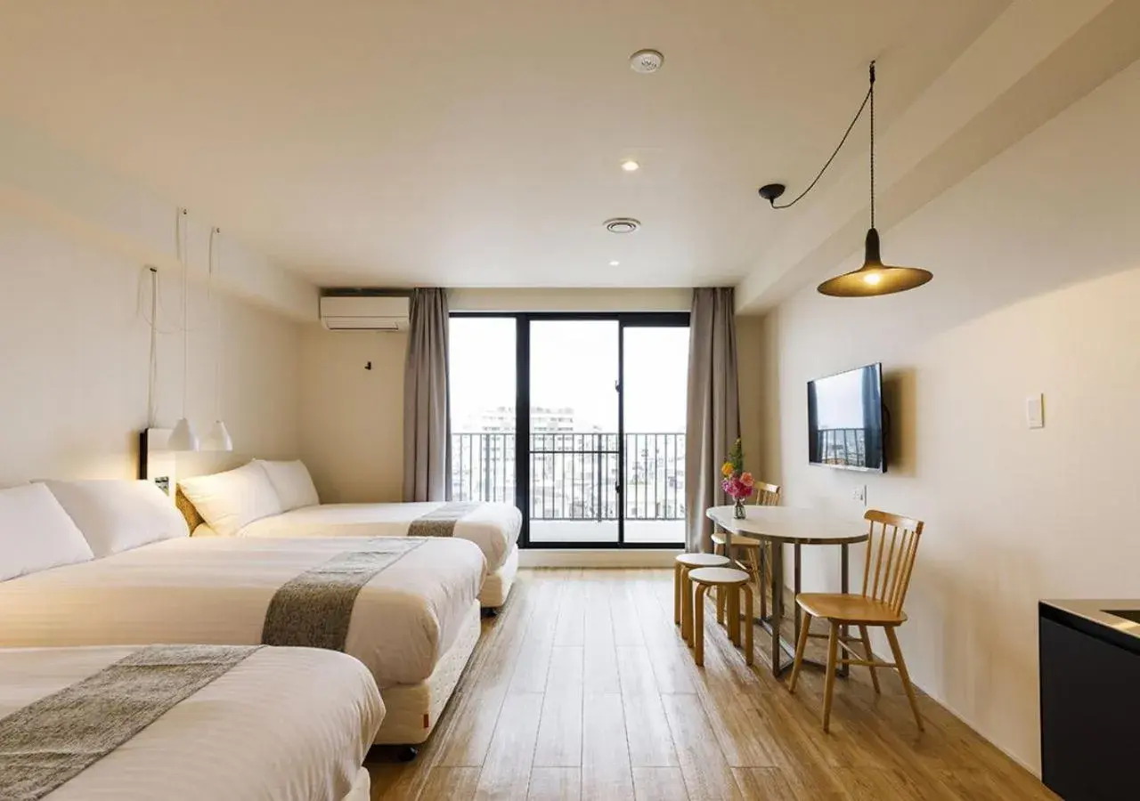 Triple Room with Bath - single occupancy in Blue Steak Wonder Chatan Triple Room with Bath - single occupancy in Blue Steak Wonder Chatan