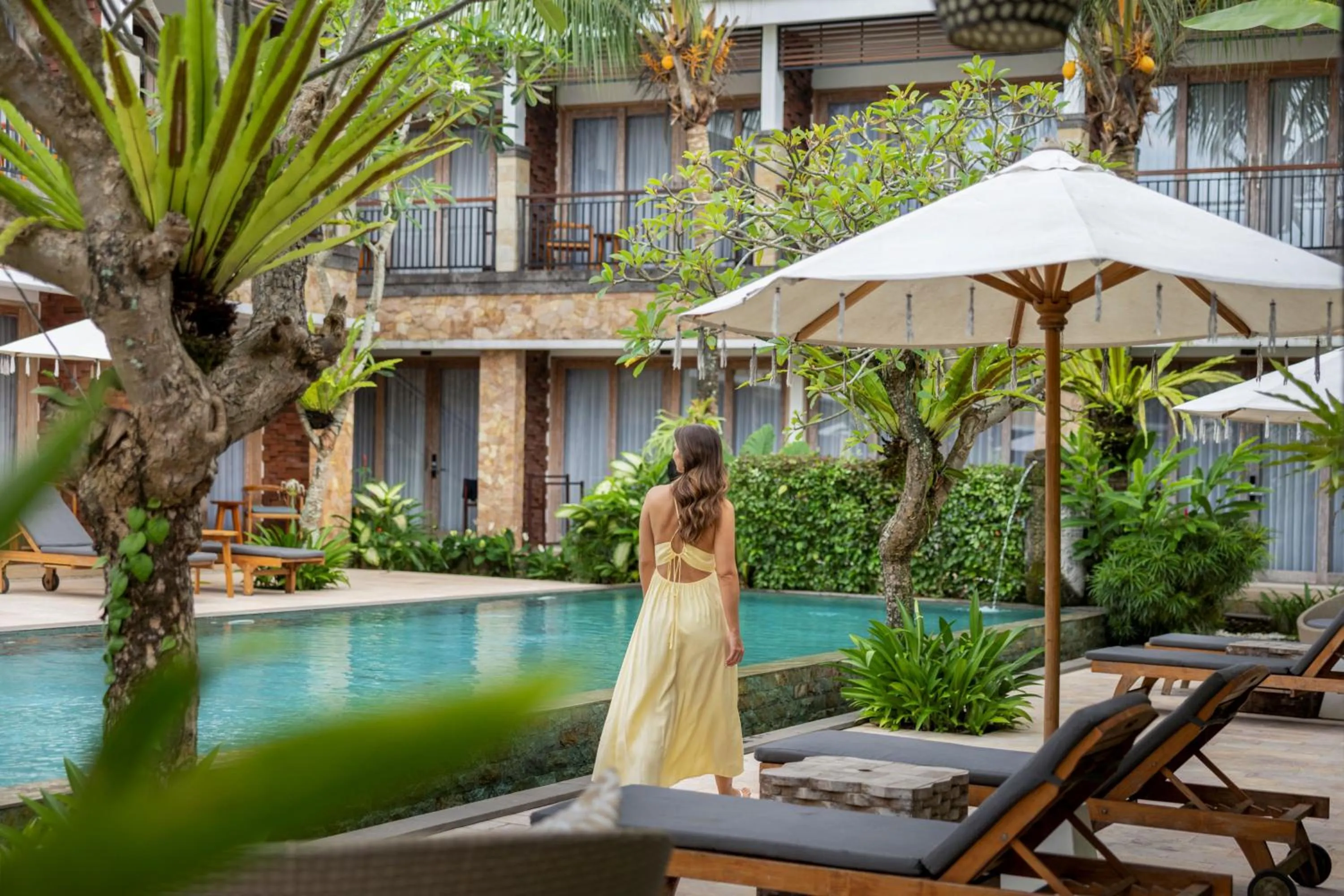 Swimming pool in Kahayana Suites Ubud