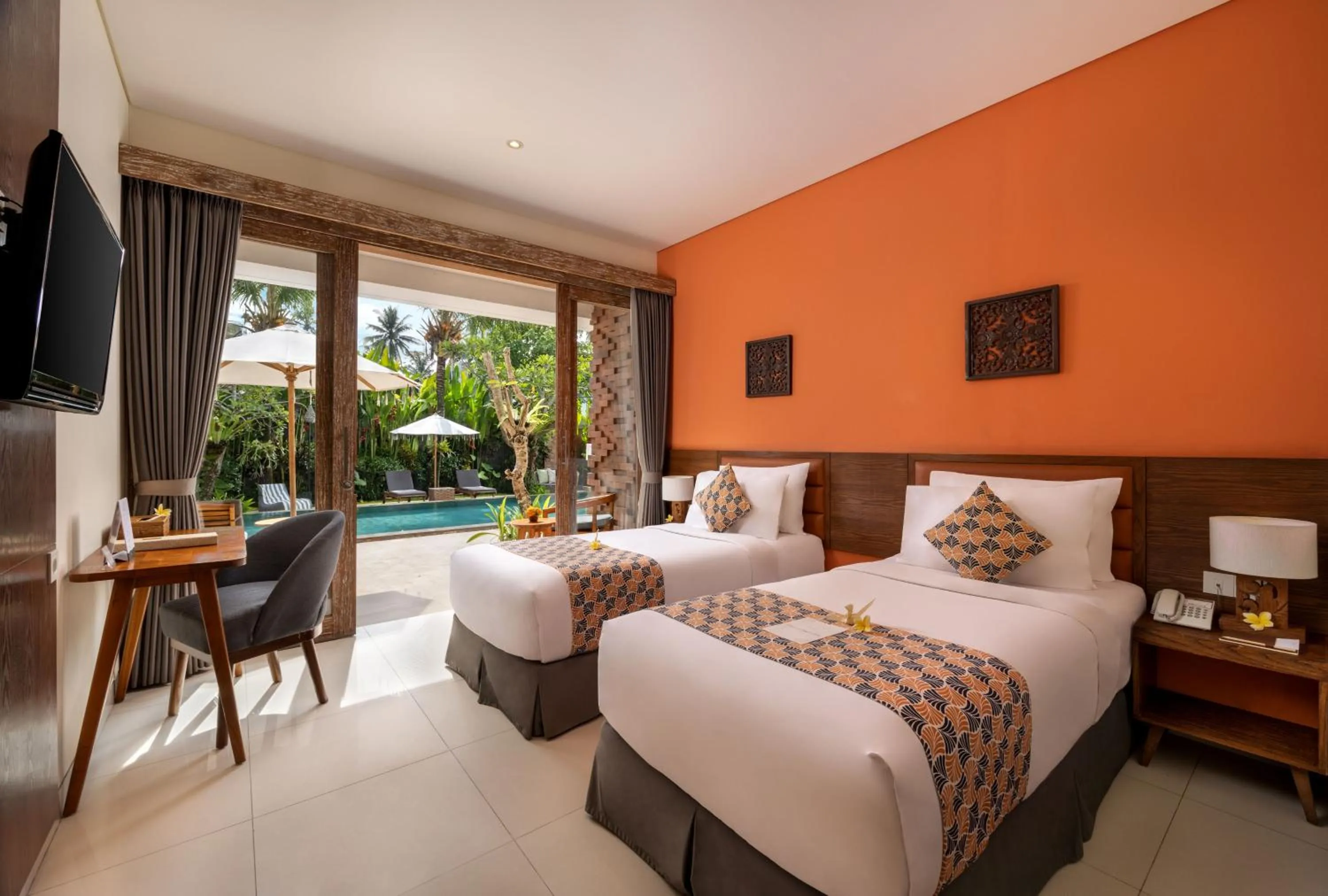 Bedroom, Bed in Kahayana Suites Ubud