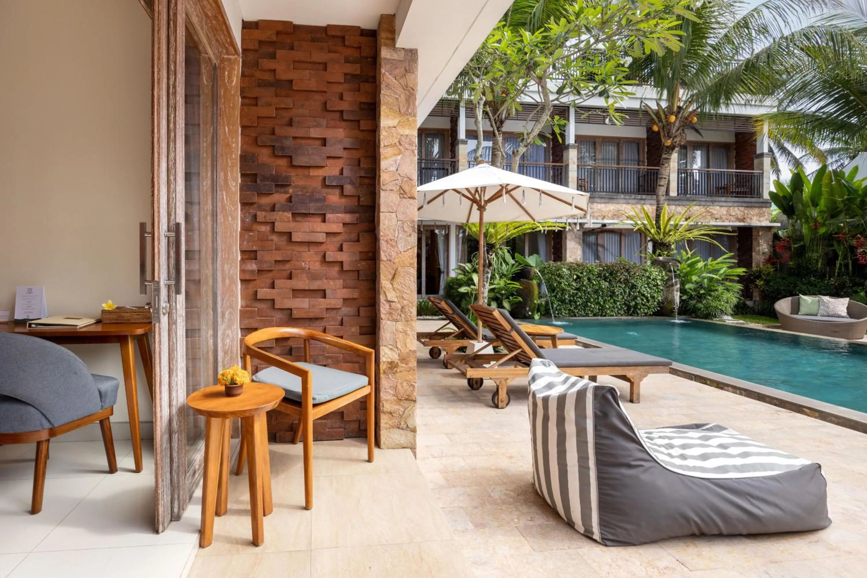 Swimming pool in Kahayana Suites Ubud