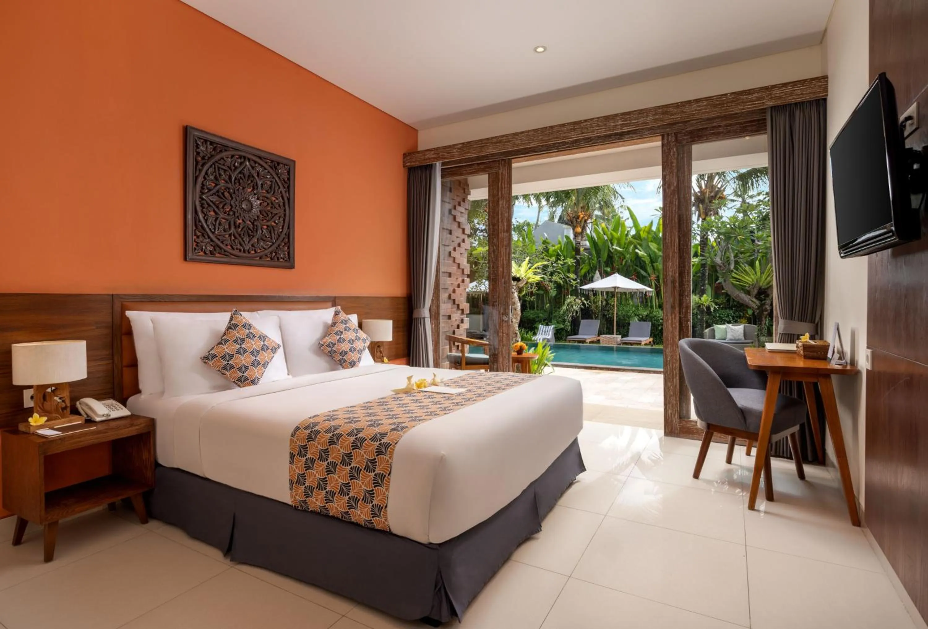 Bedroom, Bed in Kahayana Suites Ubud