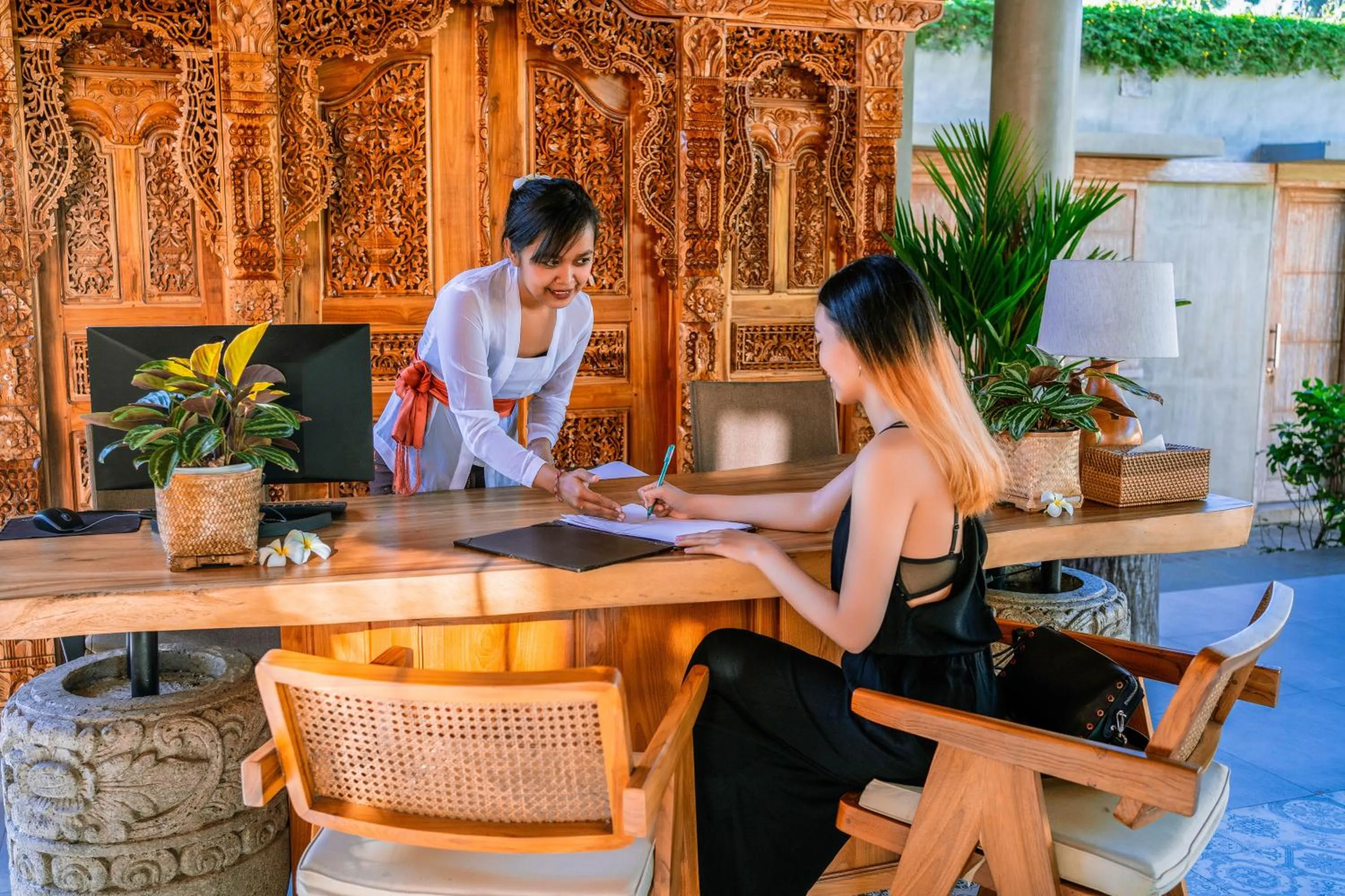 Lobby or reception in Kahayana Suites Ubud
