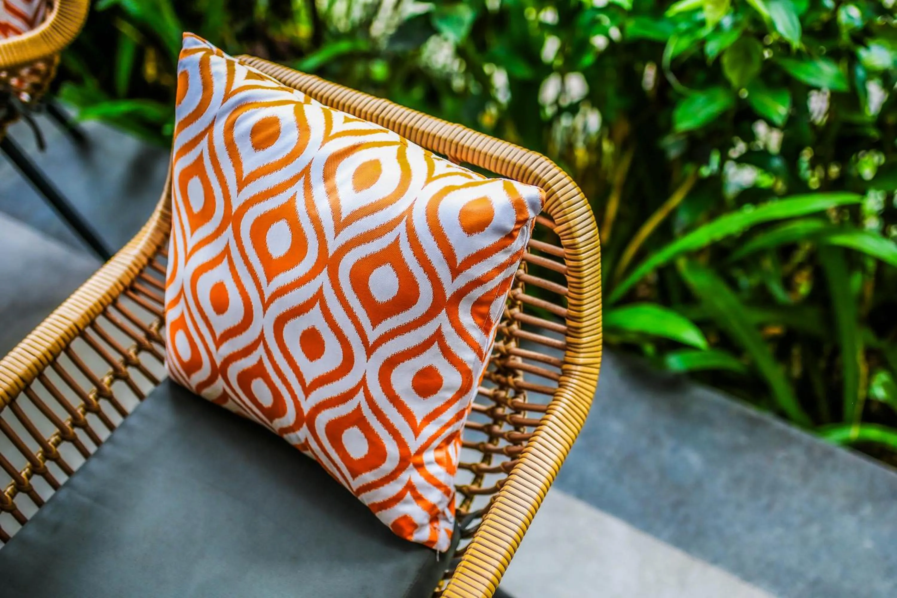 Seating area in Kahayana Suites Ubud