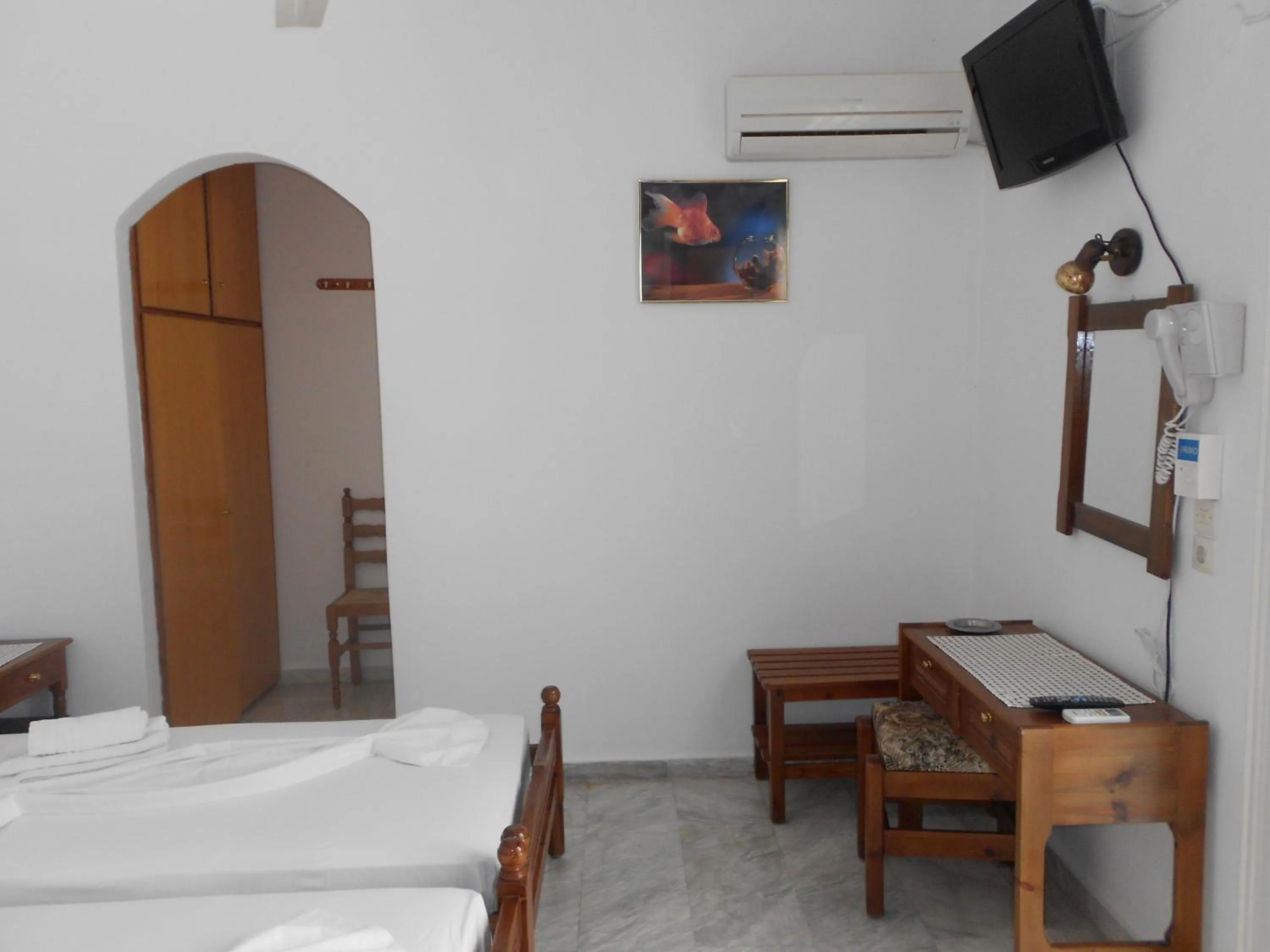 Decorative detail, Bed in Zorbas Hotel