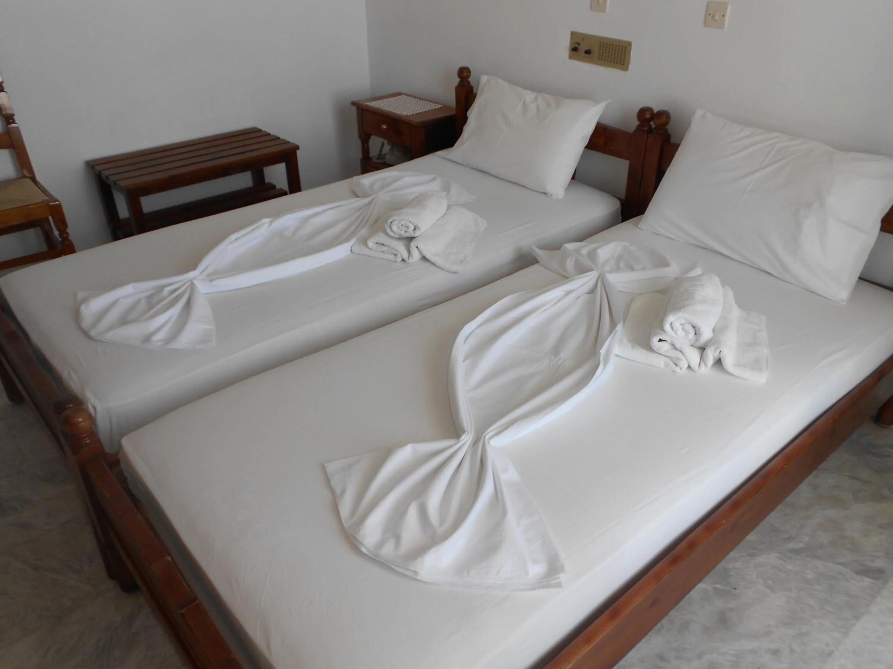 Bed in Zorbas Hotel