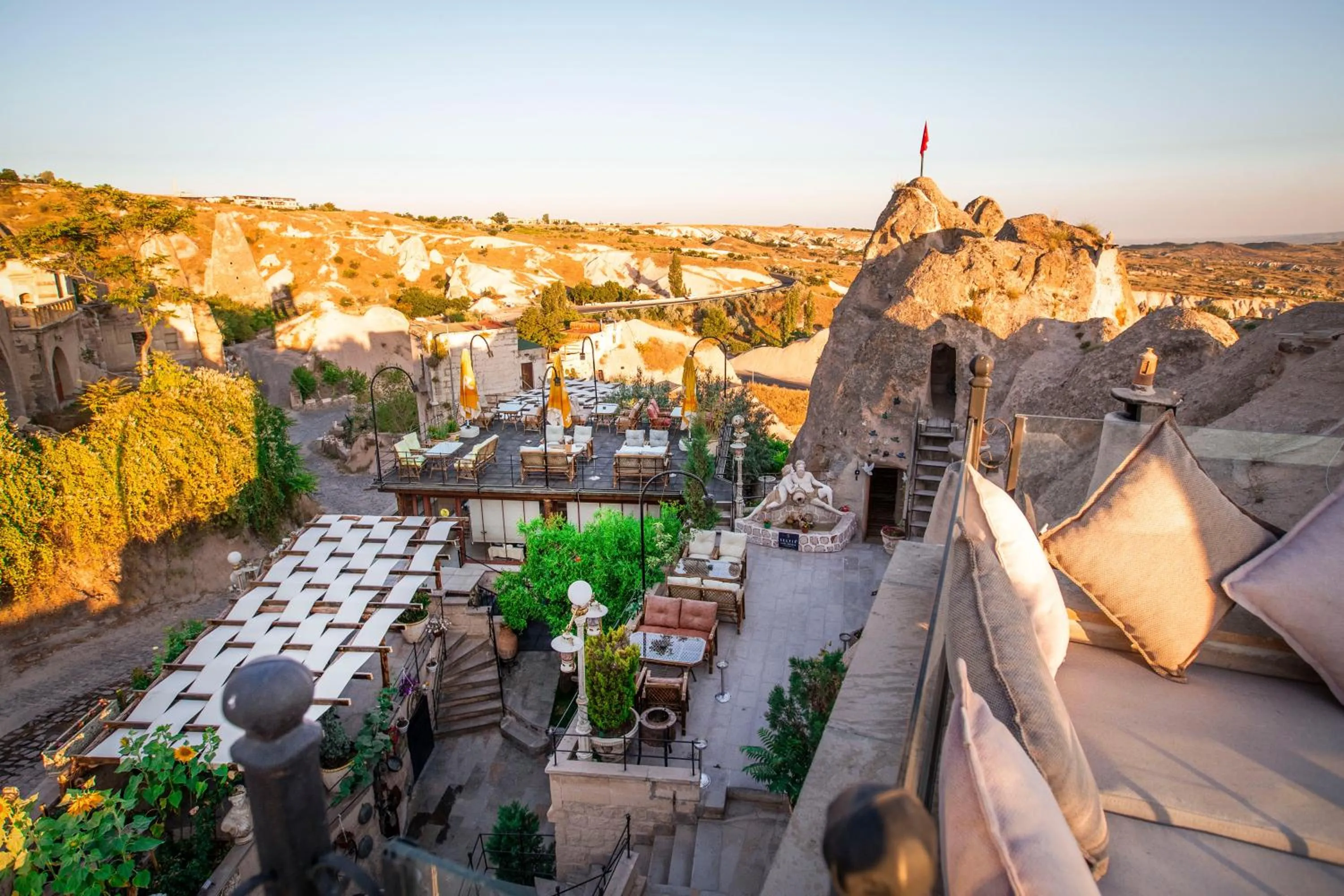 Patio in Cappadocia Fairy Chimneys Selfie Cave Hotels - Special Class