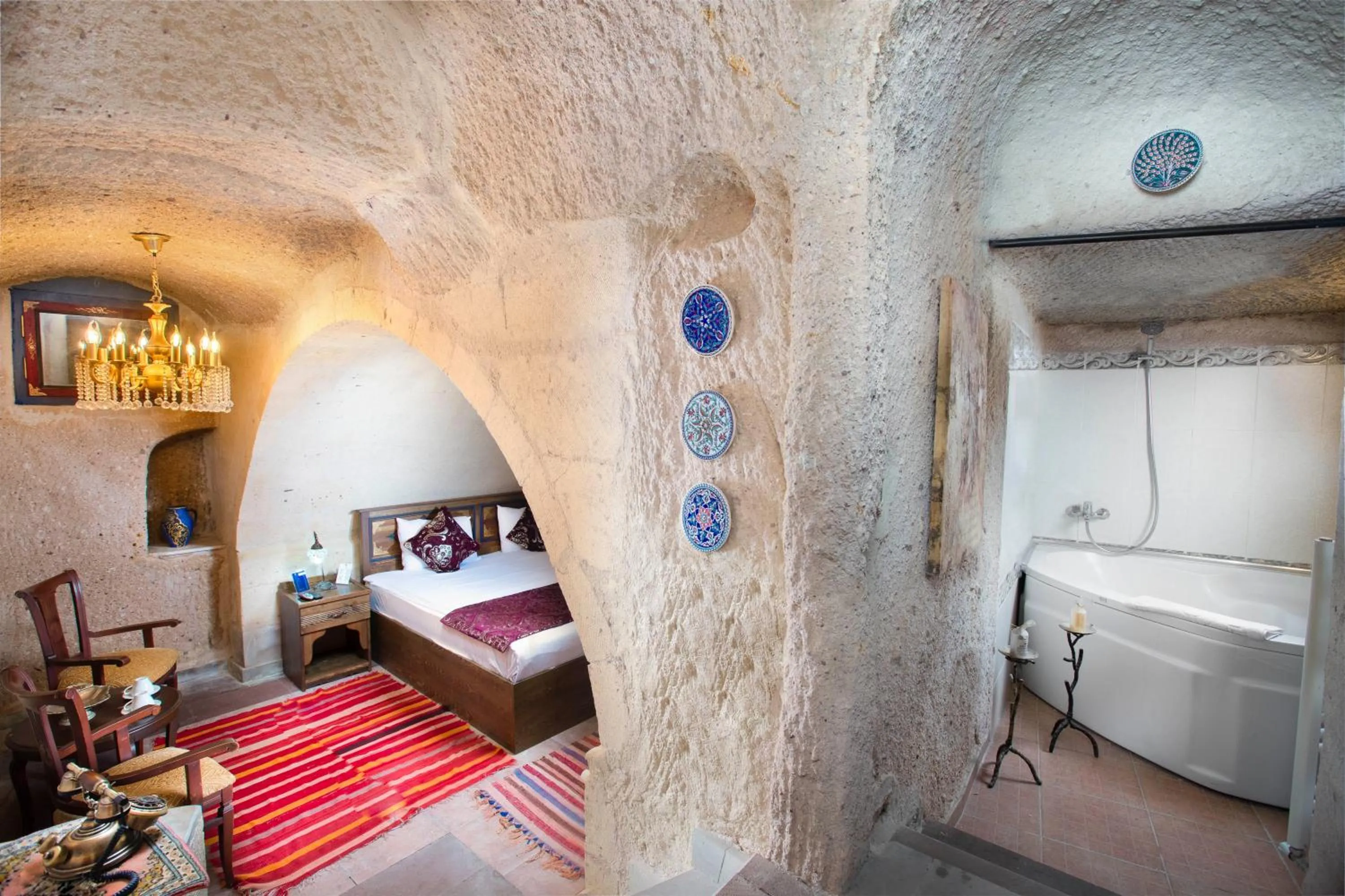 Bed in Cappadocia Fairy Chimneys Selfie Cave Hotels - Special Class
