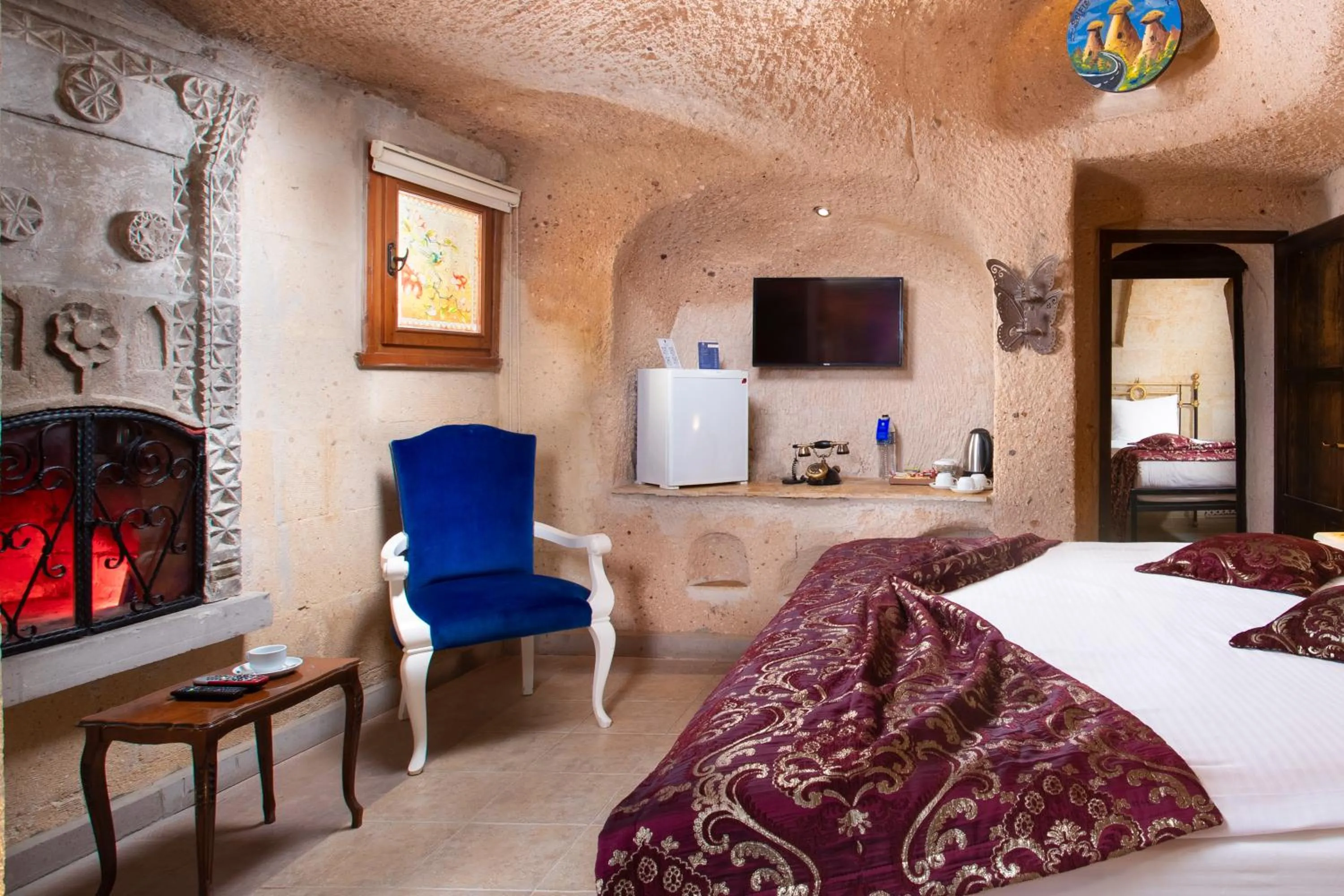 Bed in Cappadocia Fairy Chimneys Selfie Cave Hotels - Special Class