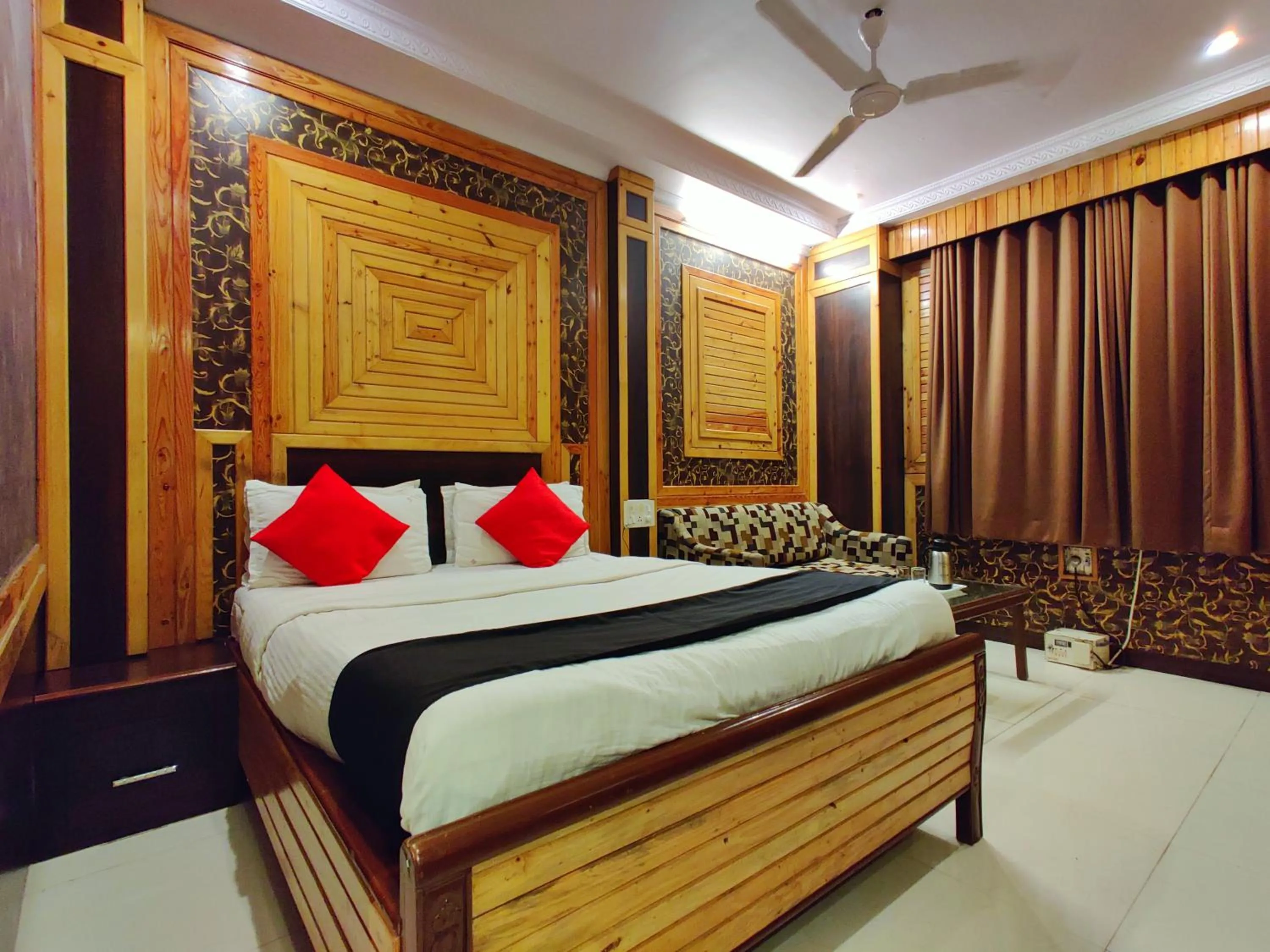 Bed in Hotel Pratap Heritage