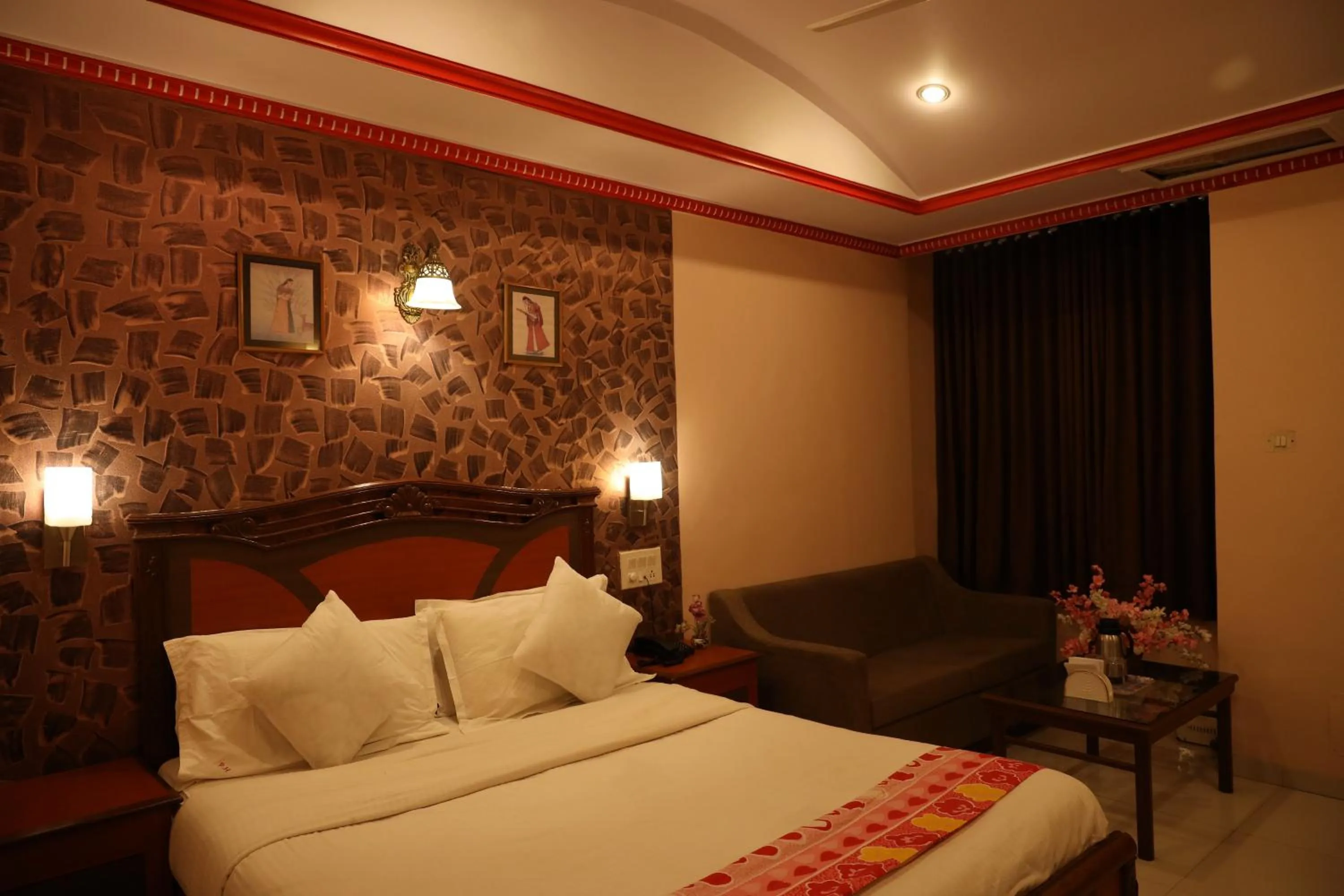 Bedroom, Bed in Hotel Pratap Heritage