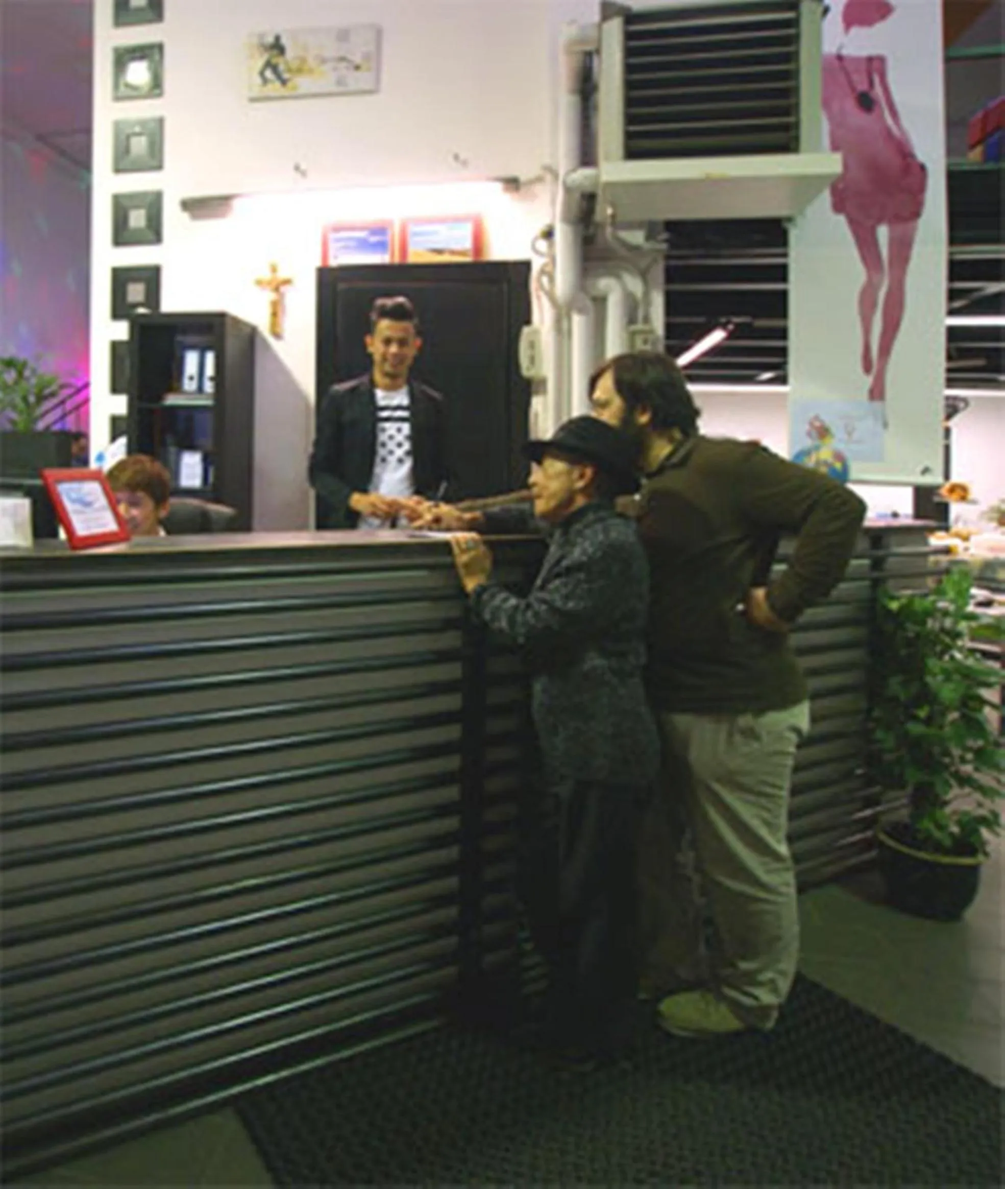 People in Hostel Colours