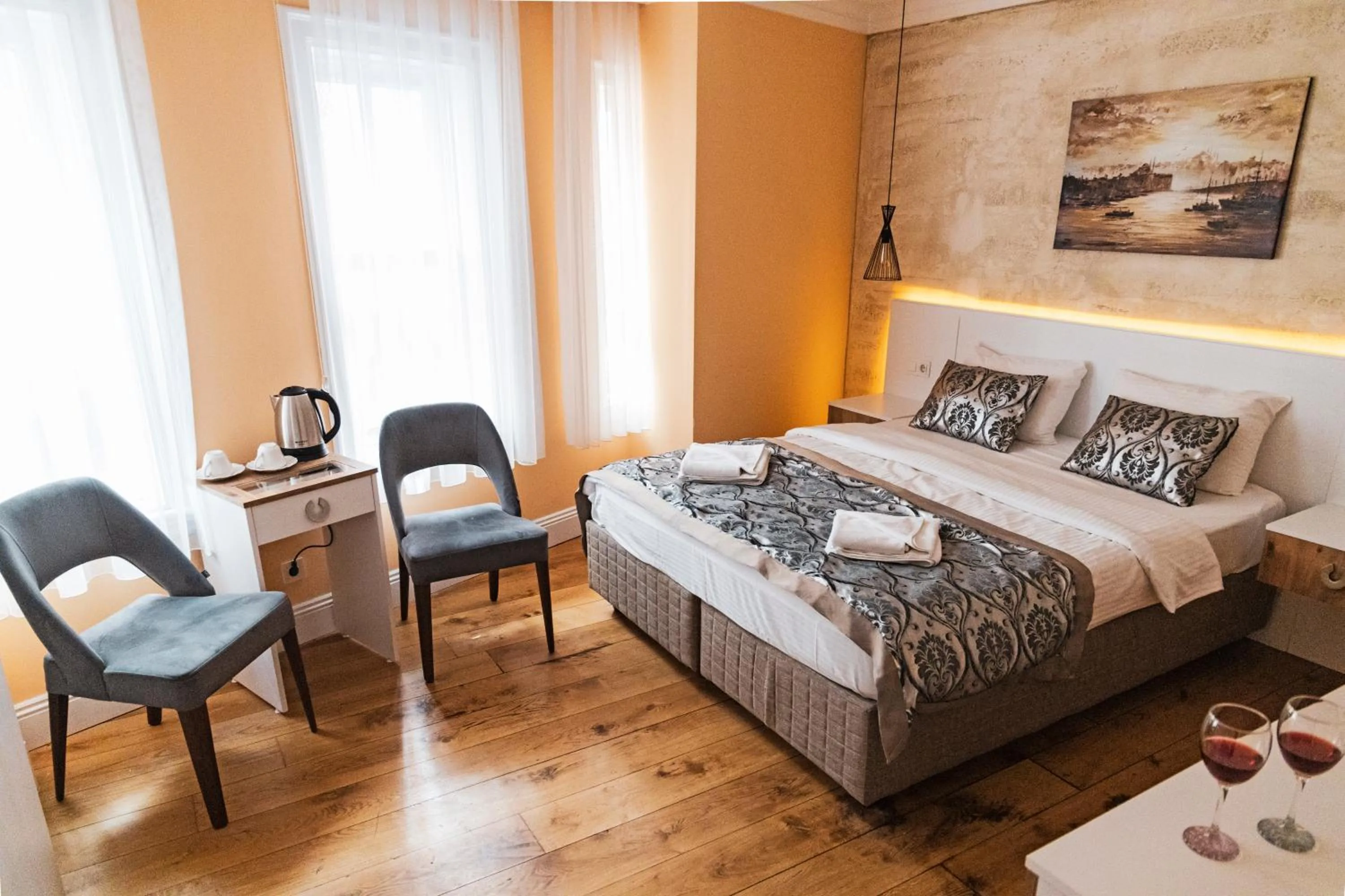 Bed in Galata Door Hotel