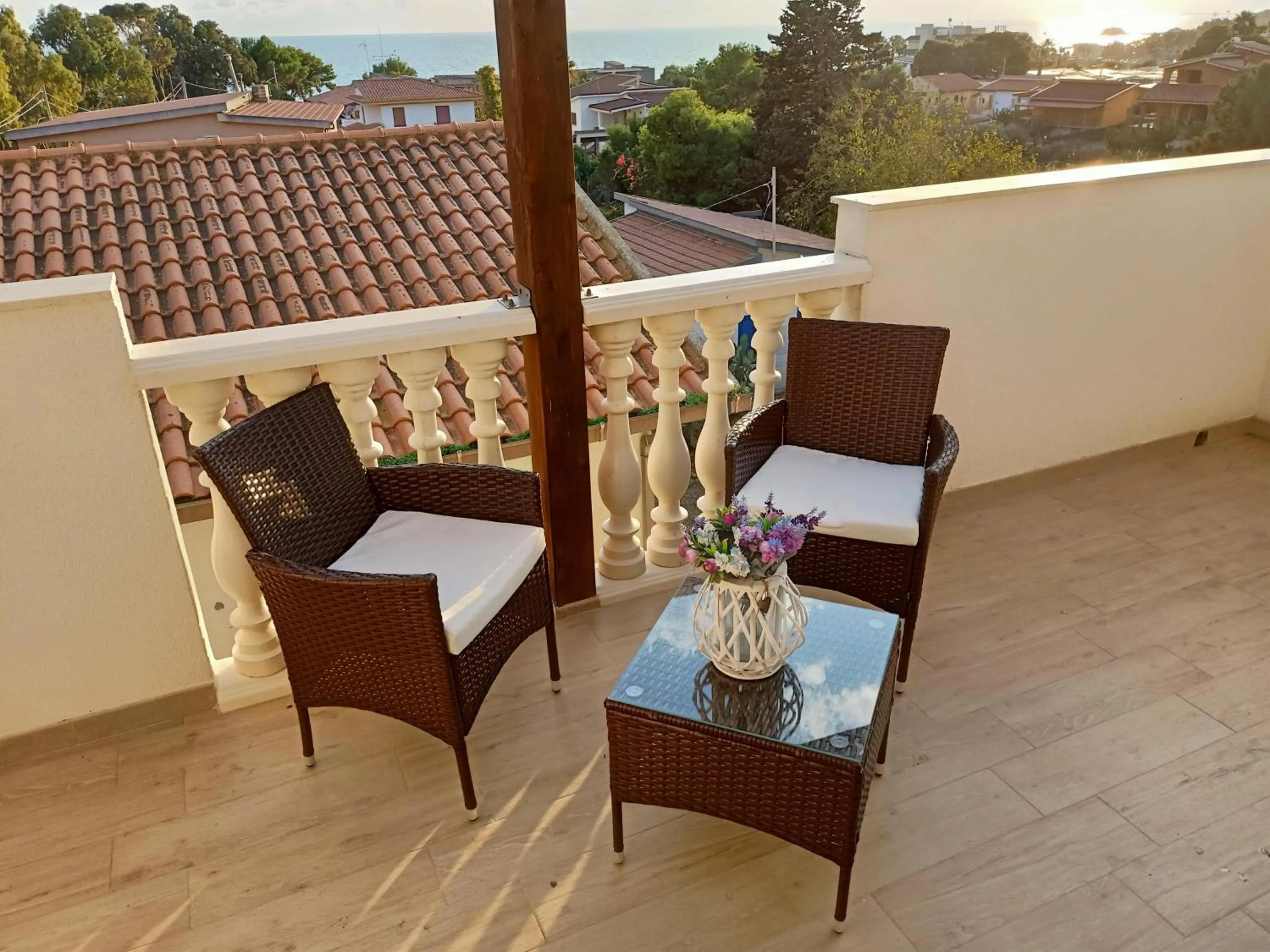 Balcony/Terrace in B&B Villa Sara Falconara