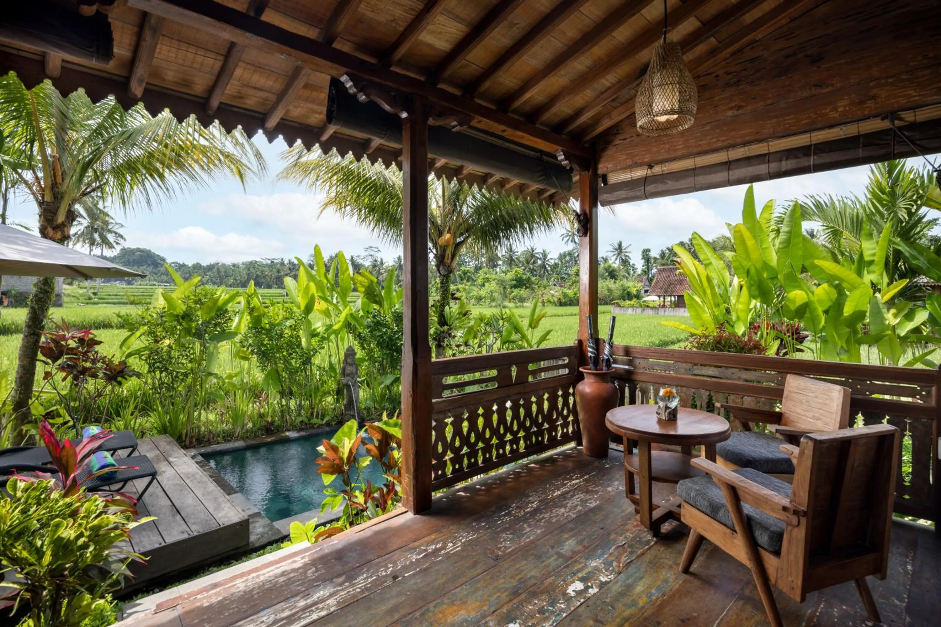 Balcony/Terrace in Santris Villas by GenuineHost