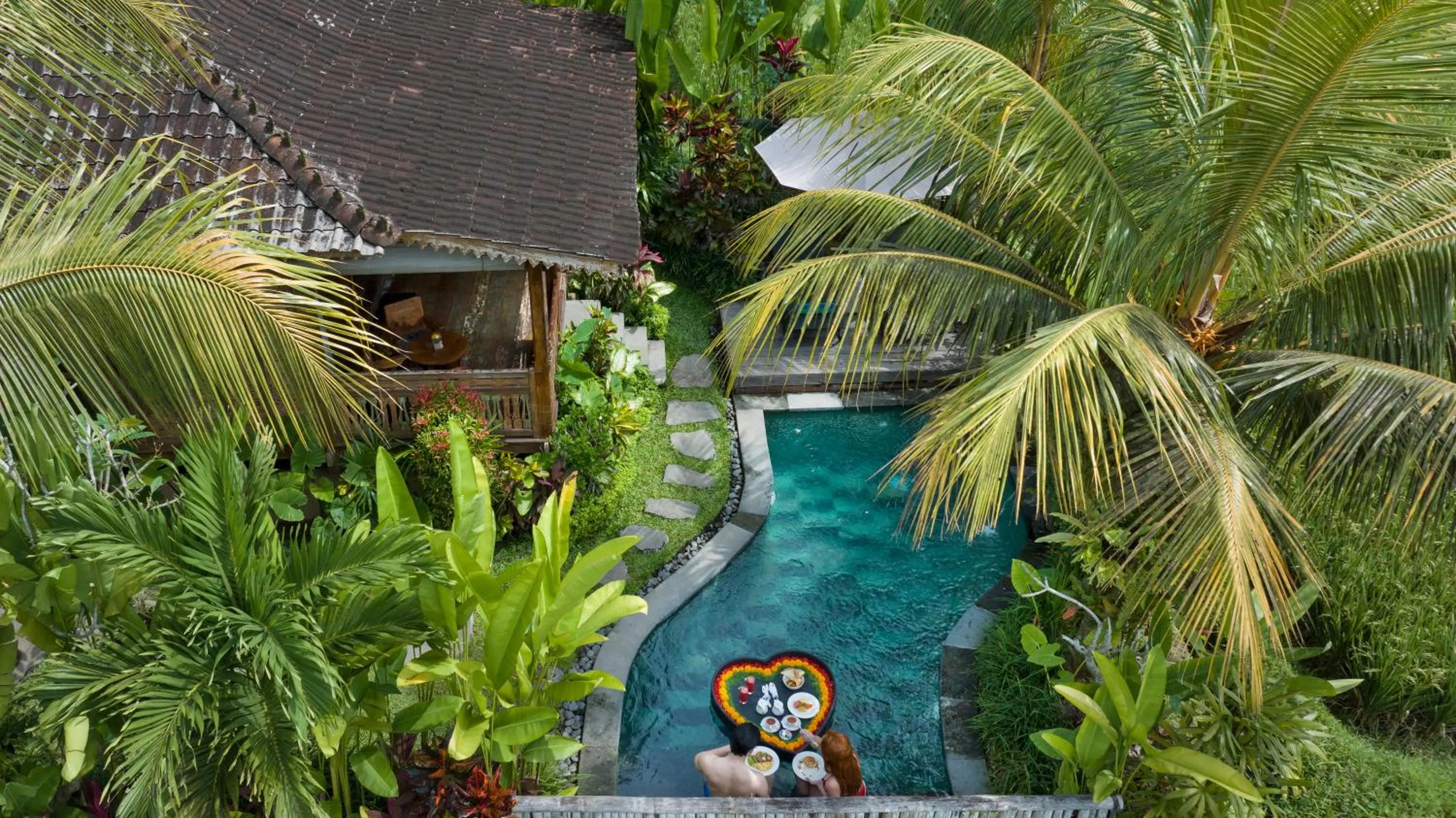 Garden view in Santris Villas by GenuineHost