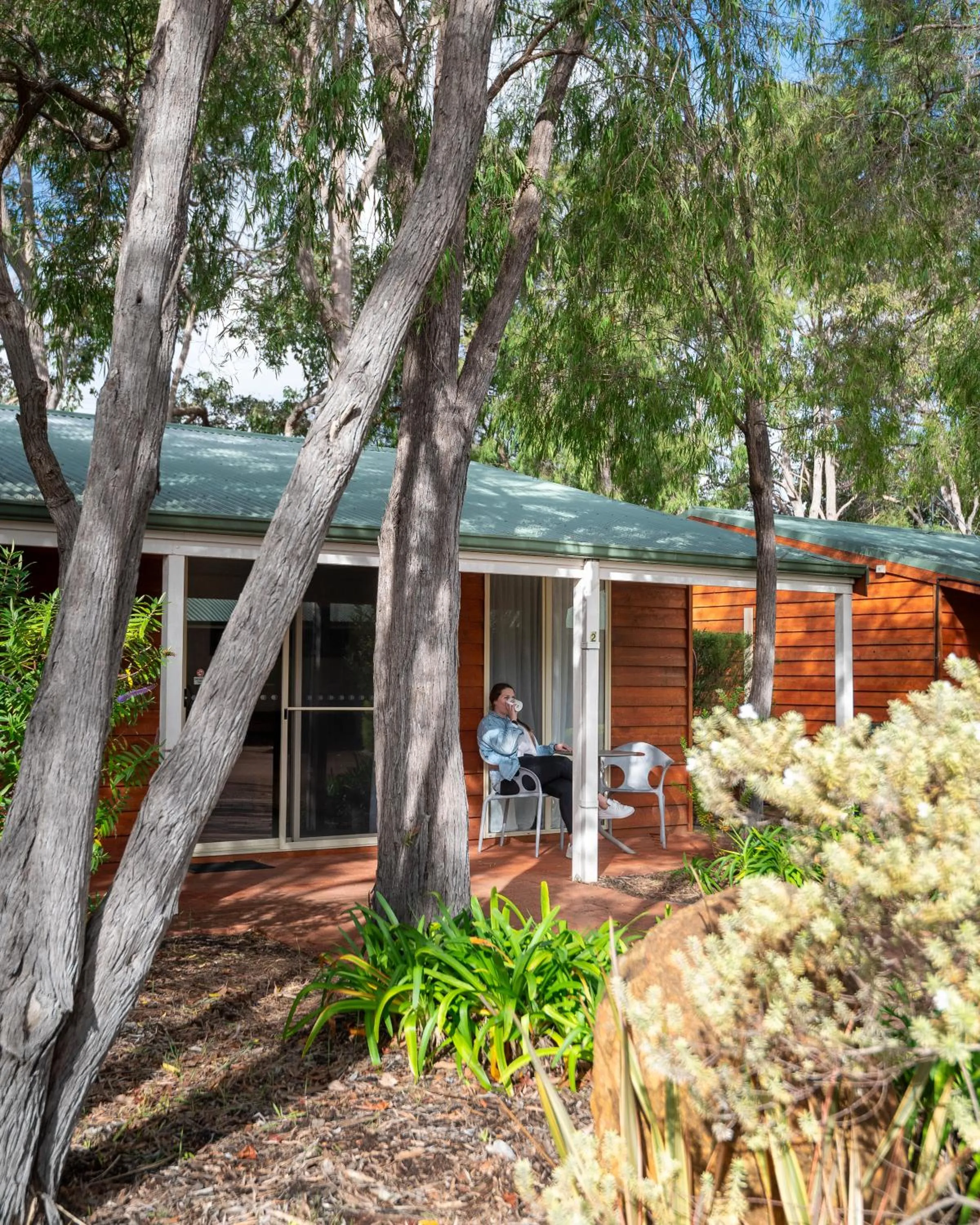 Balcony/Terrace in Margaret River Tourist Park