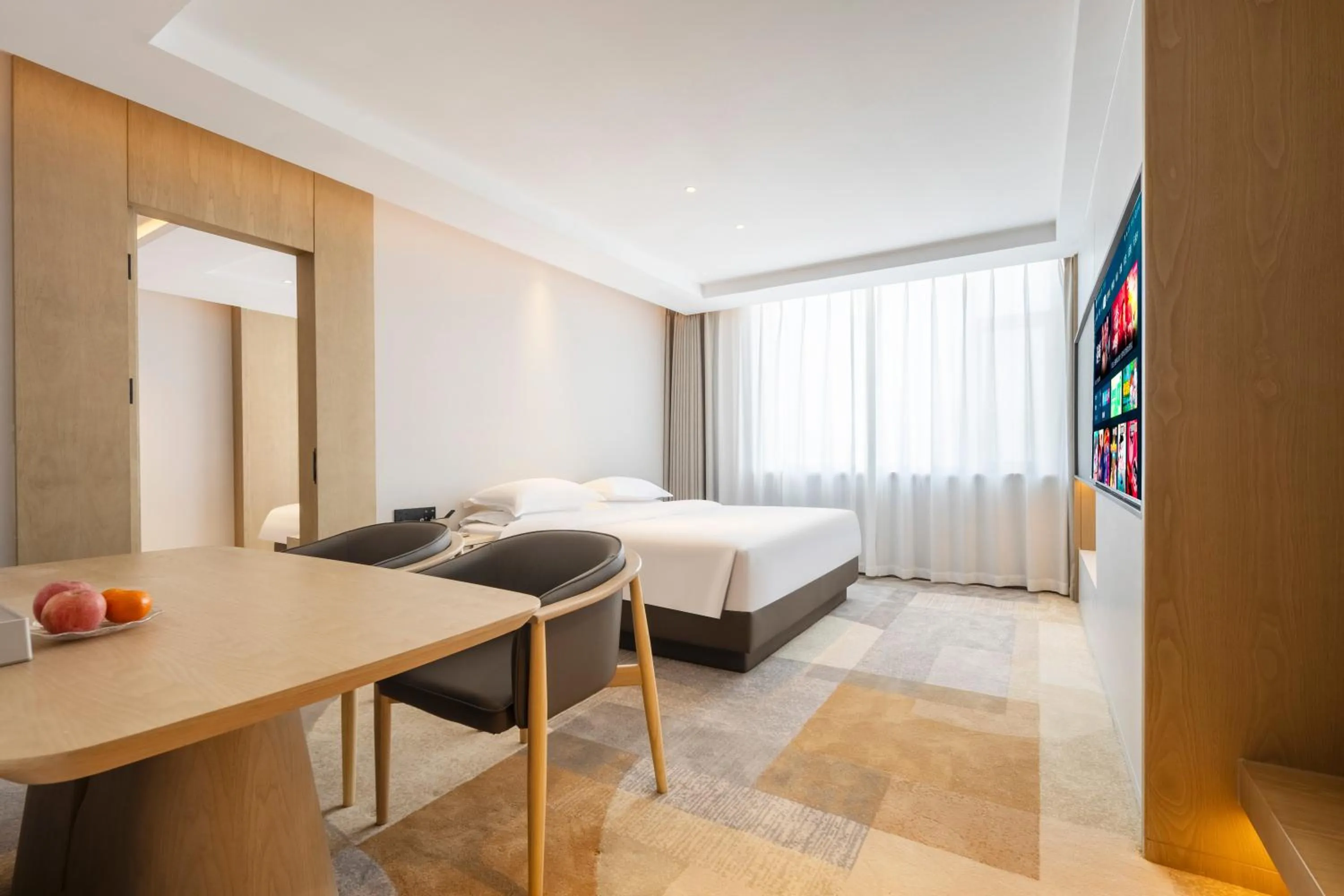 Bed in The Center Hotel Weihai