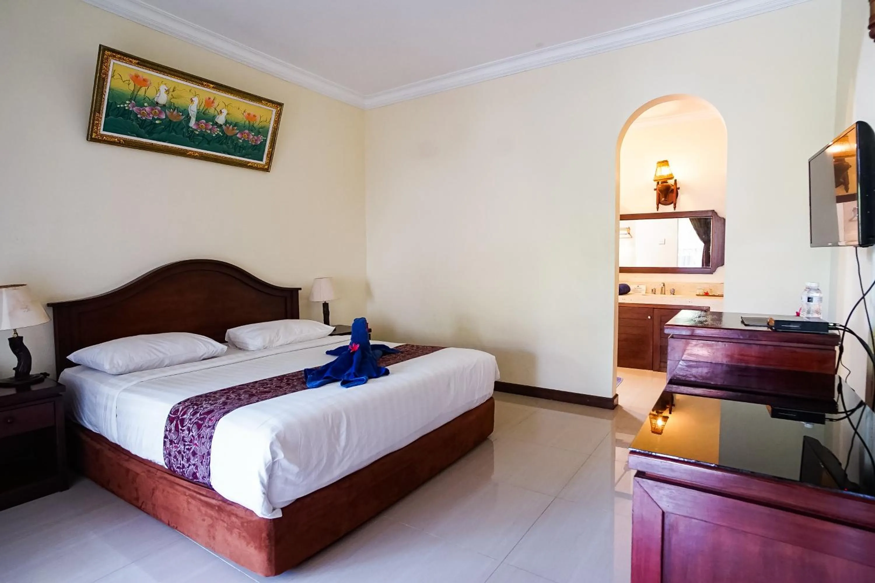 Bedroom, Bed in Taman Ayu Legian Hotel