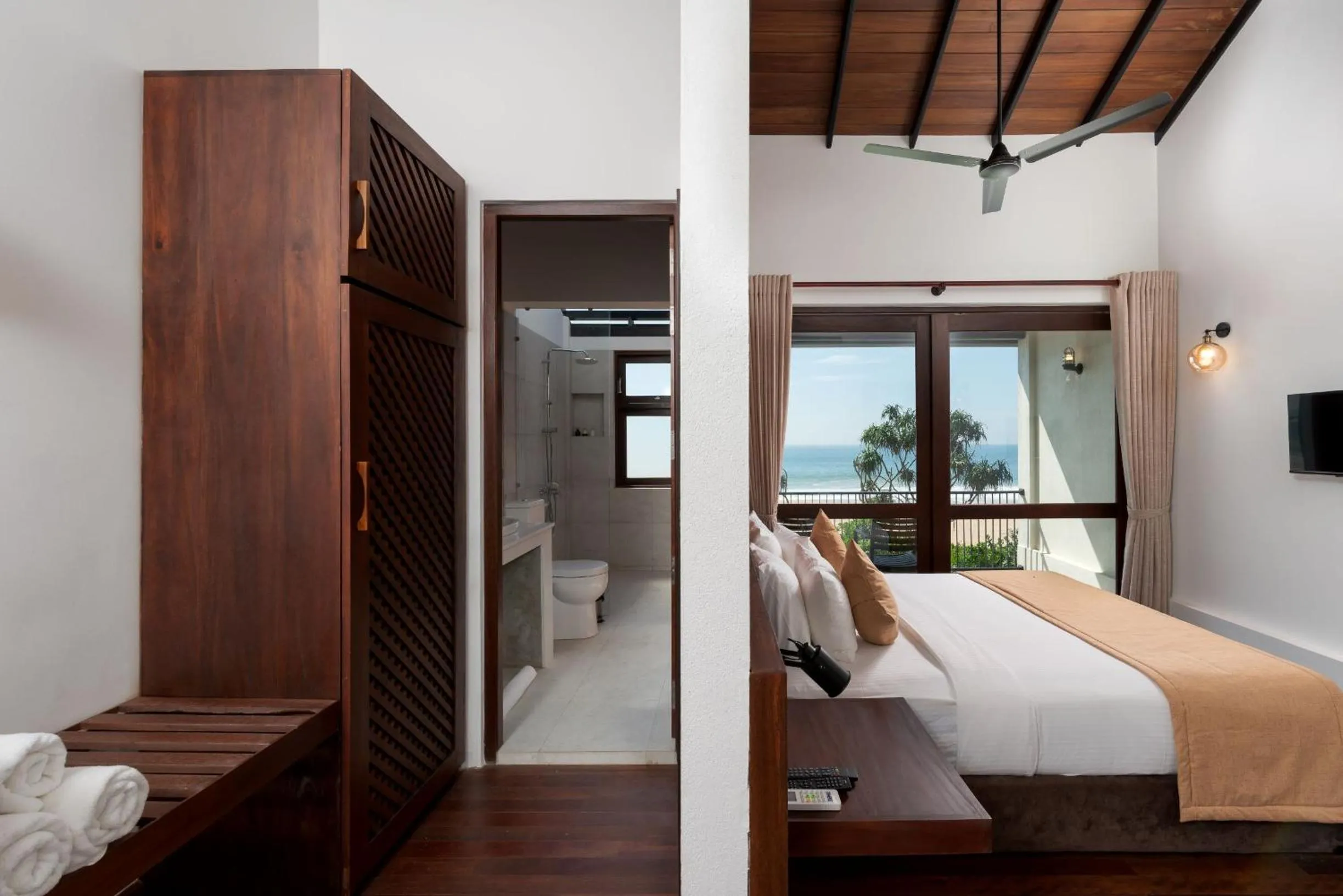 View (from property/room), Bed in Bungalow By The Beach