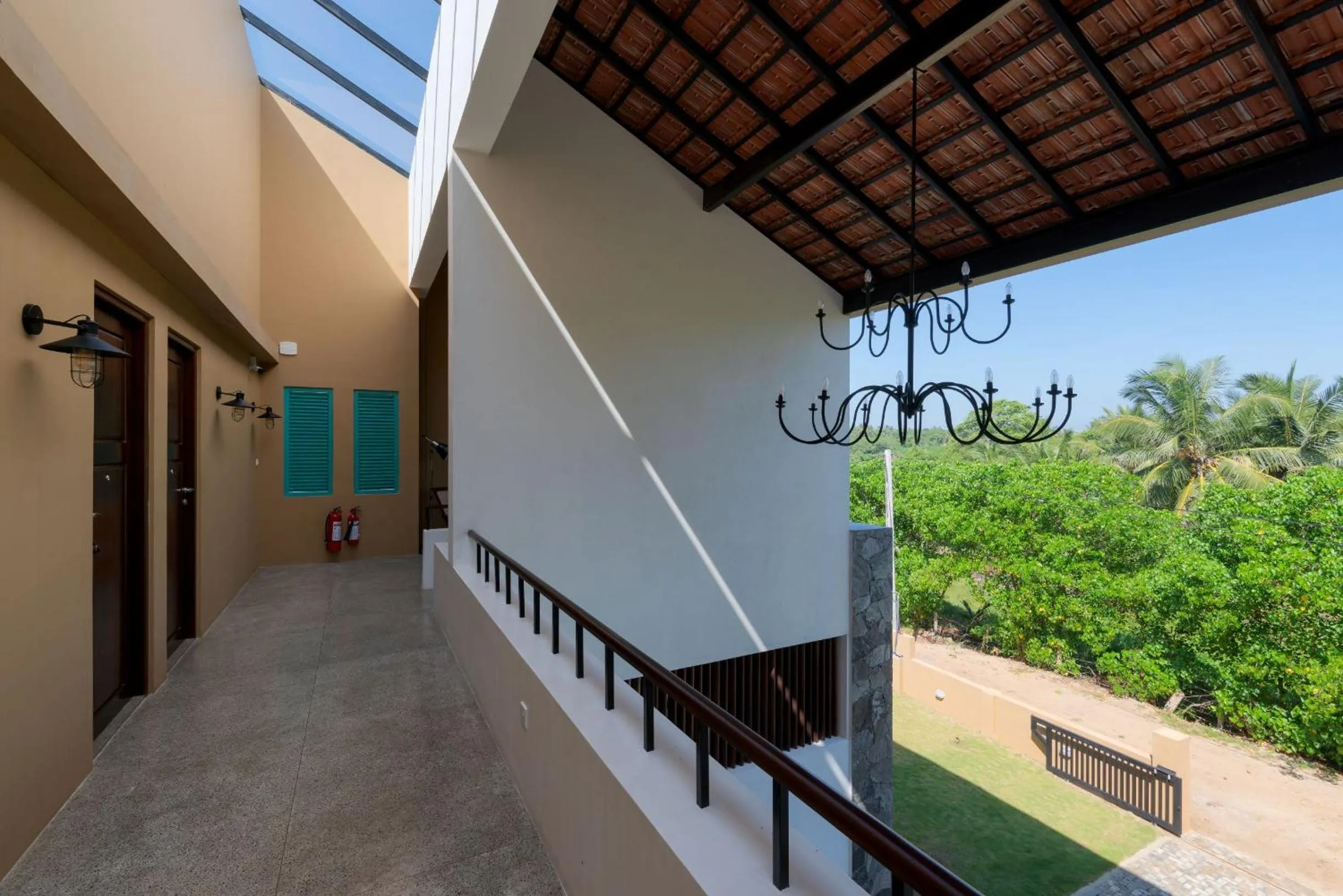 Balcony/Terrace in Bungalow By The Beach