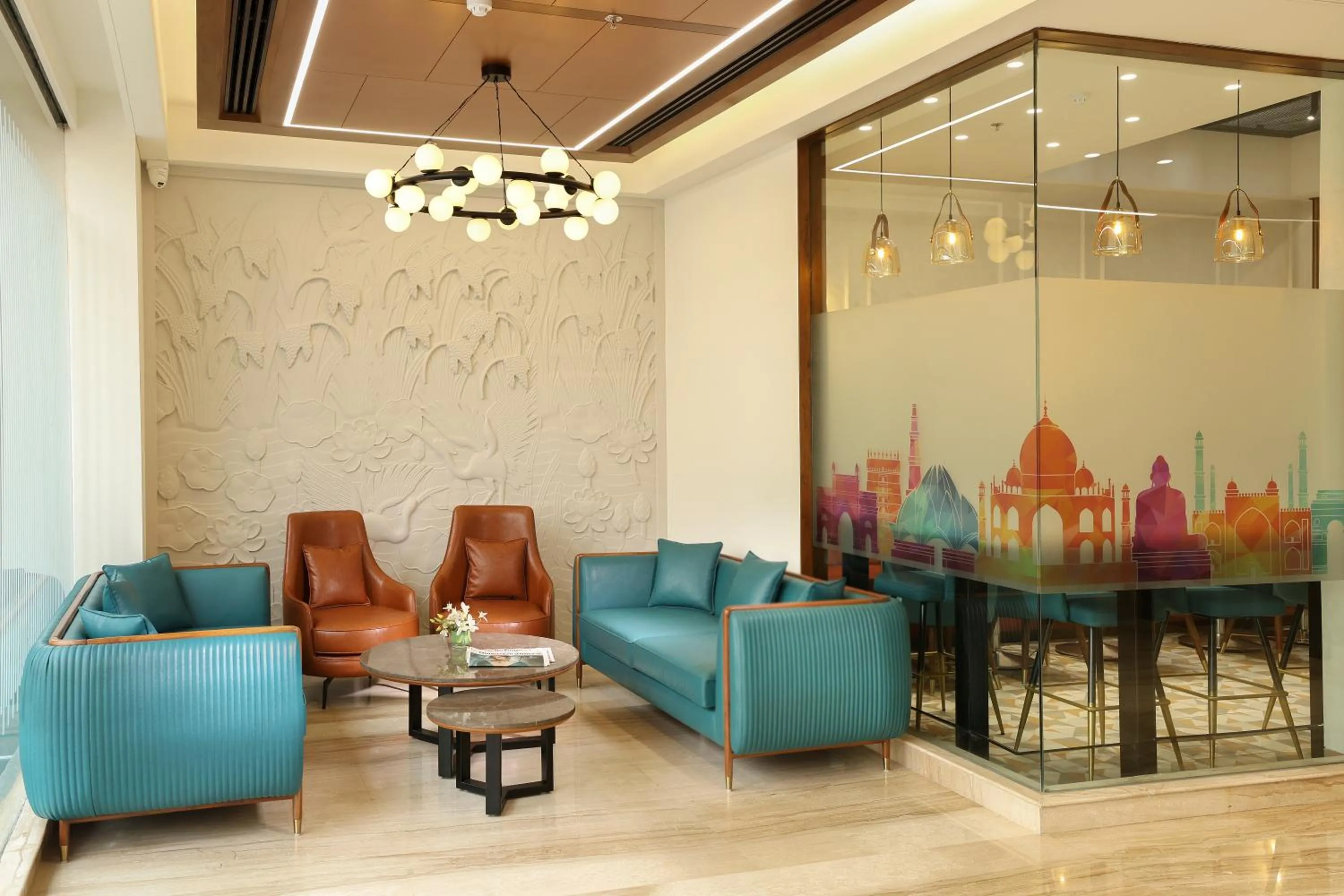 Seating area in Indus Biznotel