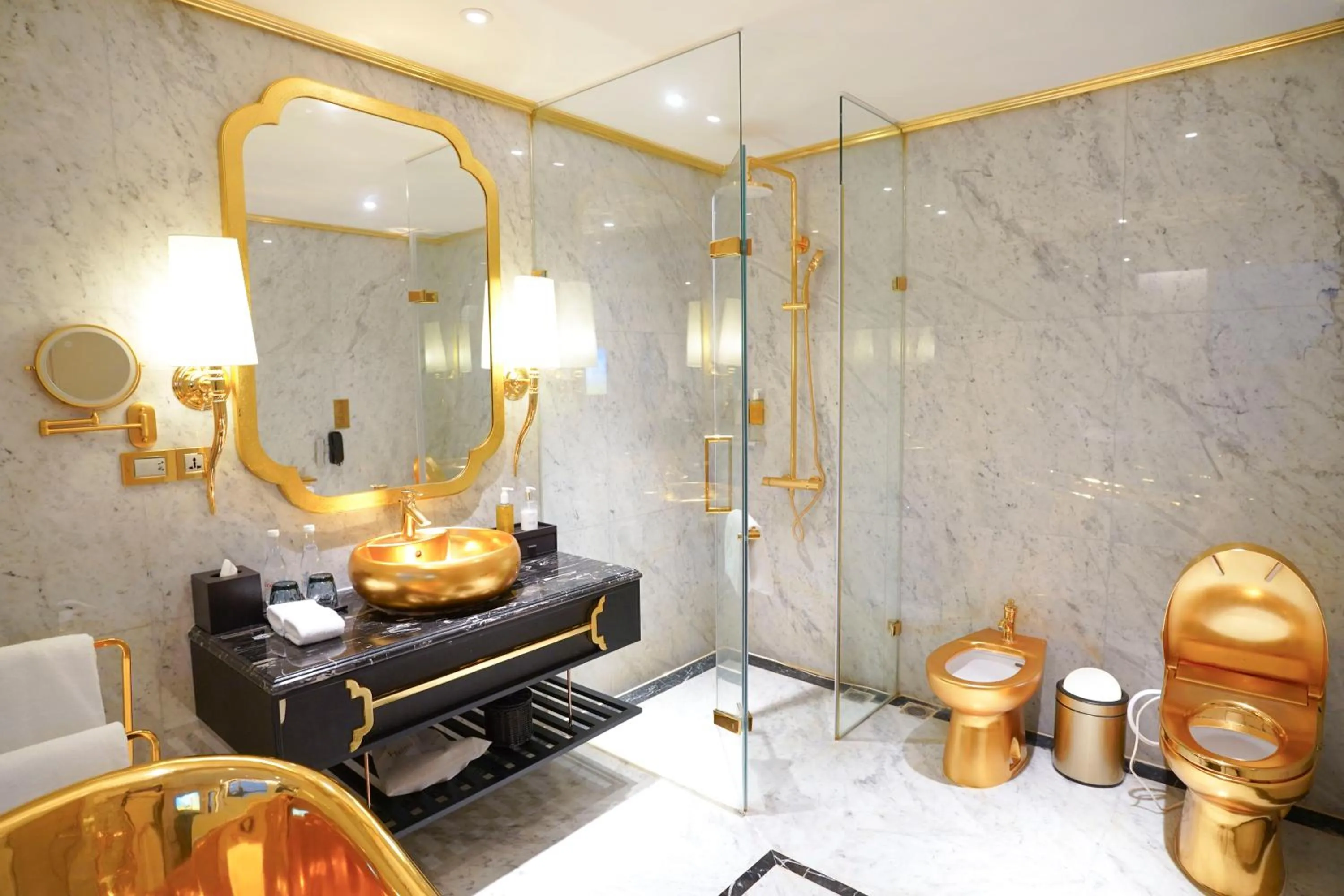 Bathroom in Dolce by Wyndham Hanoi Golden Lake