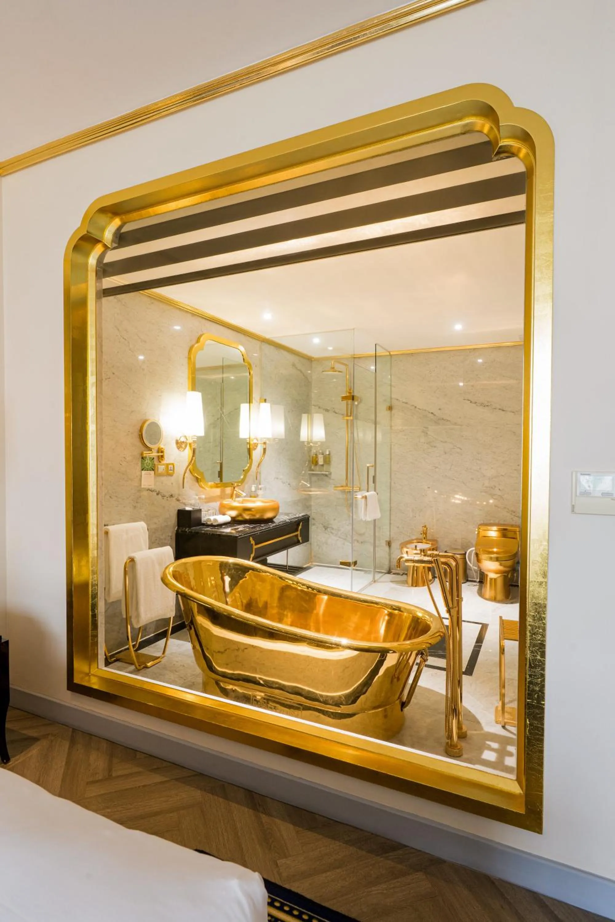 Bathroom, Bed in Dolce by Wyndham Hanoi Golden Lake