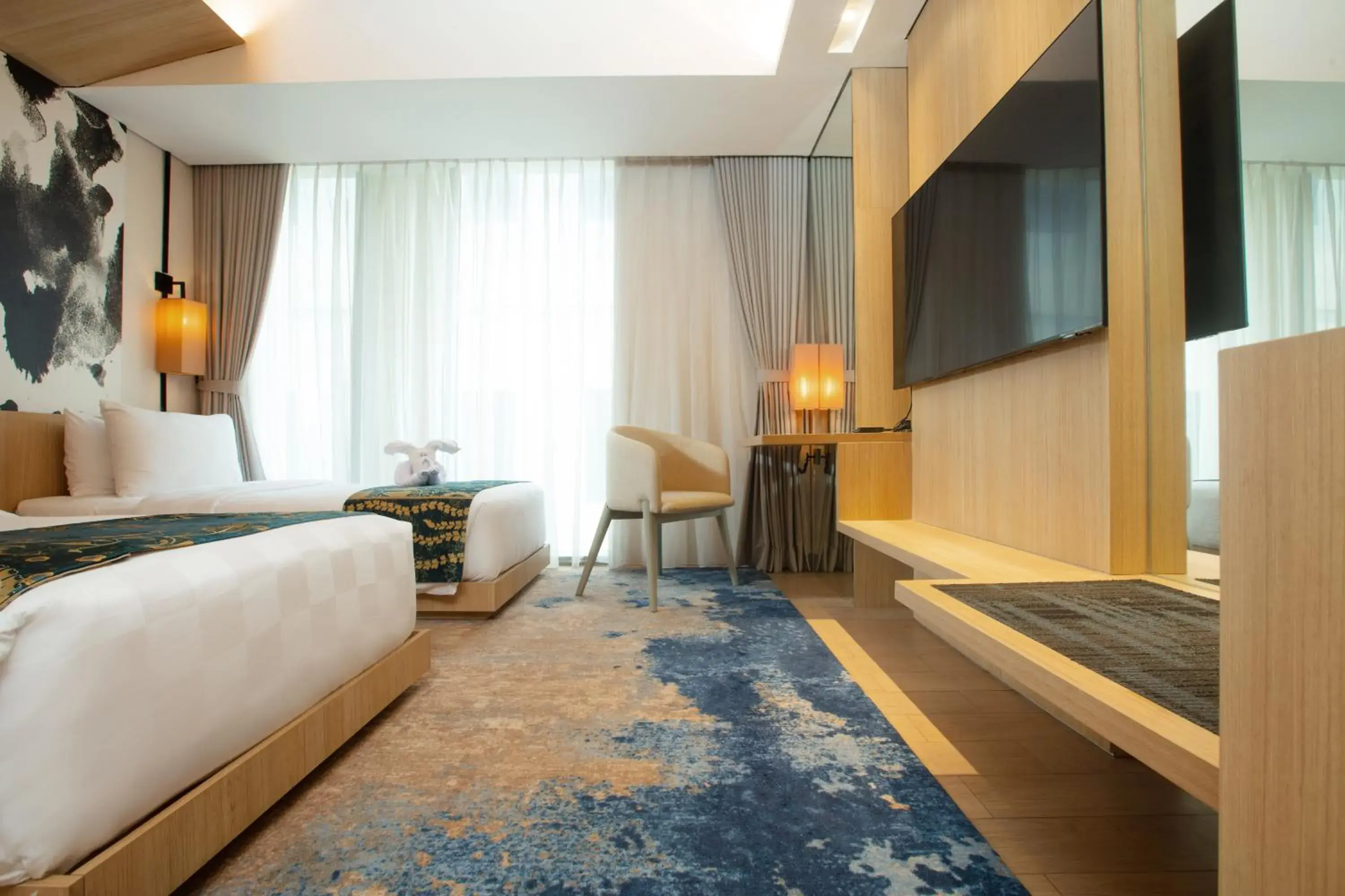 Deluxe Twin Smoking Room in Louis Kienne Cikarang Hotel & Service Apartment Deluxe Twin Smoking Room in Louis Kienne Cikarang Hotel & Service Apartment