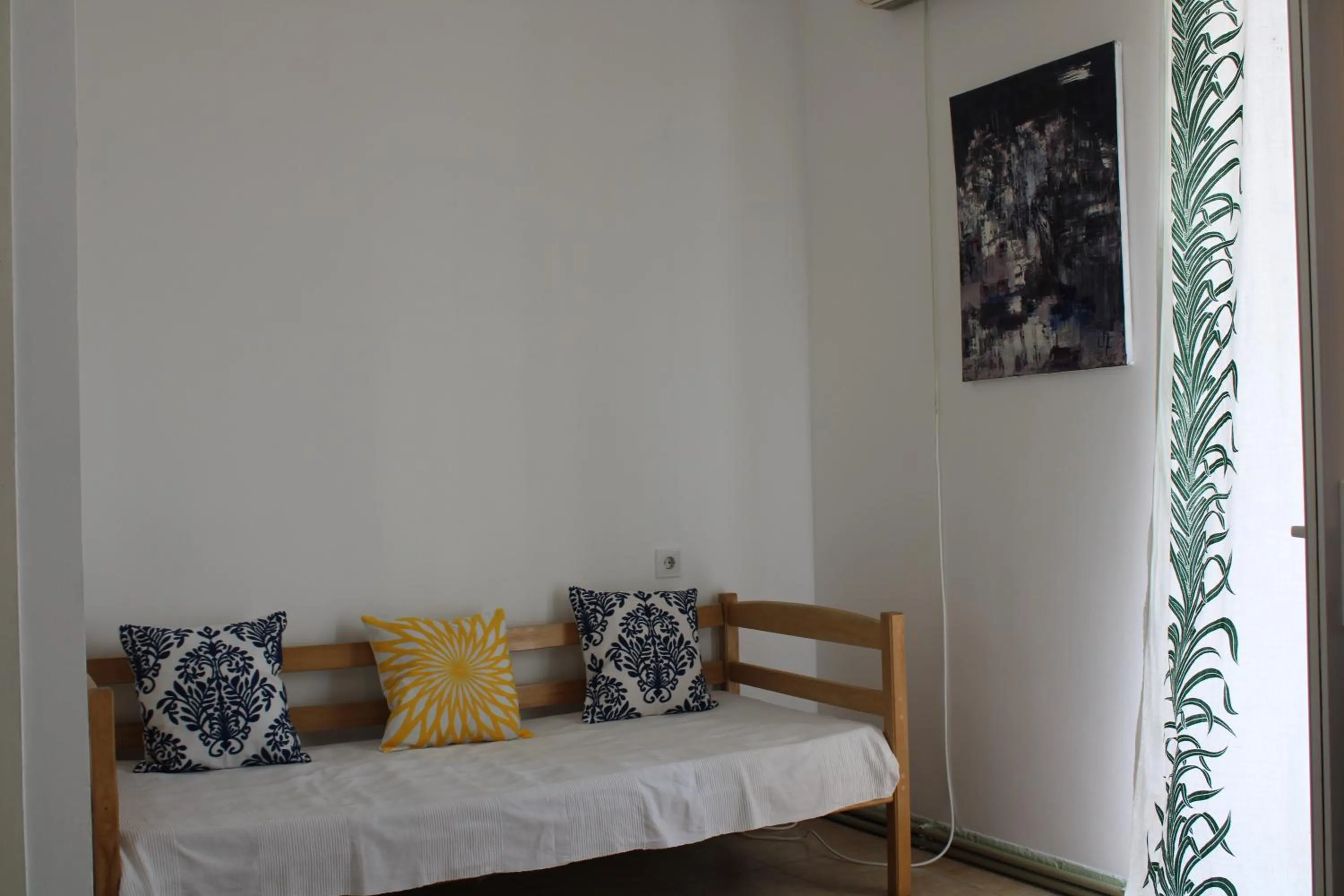 Seating area, Bed in JR's House