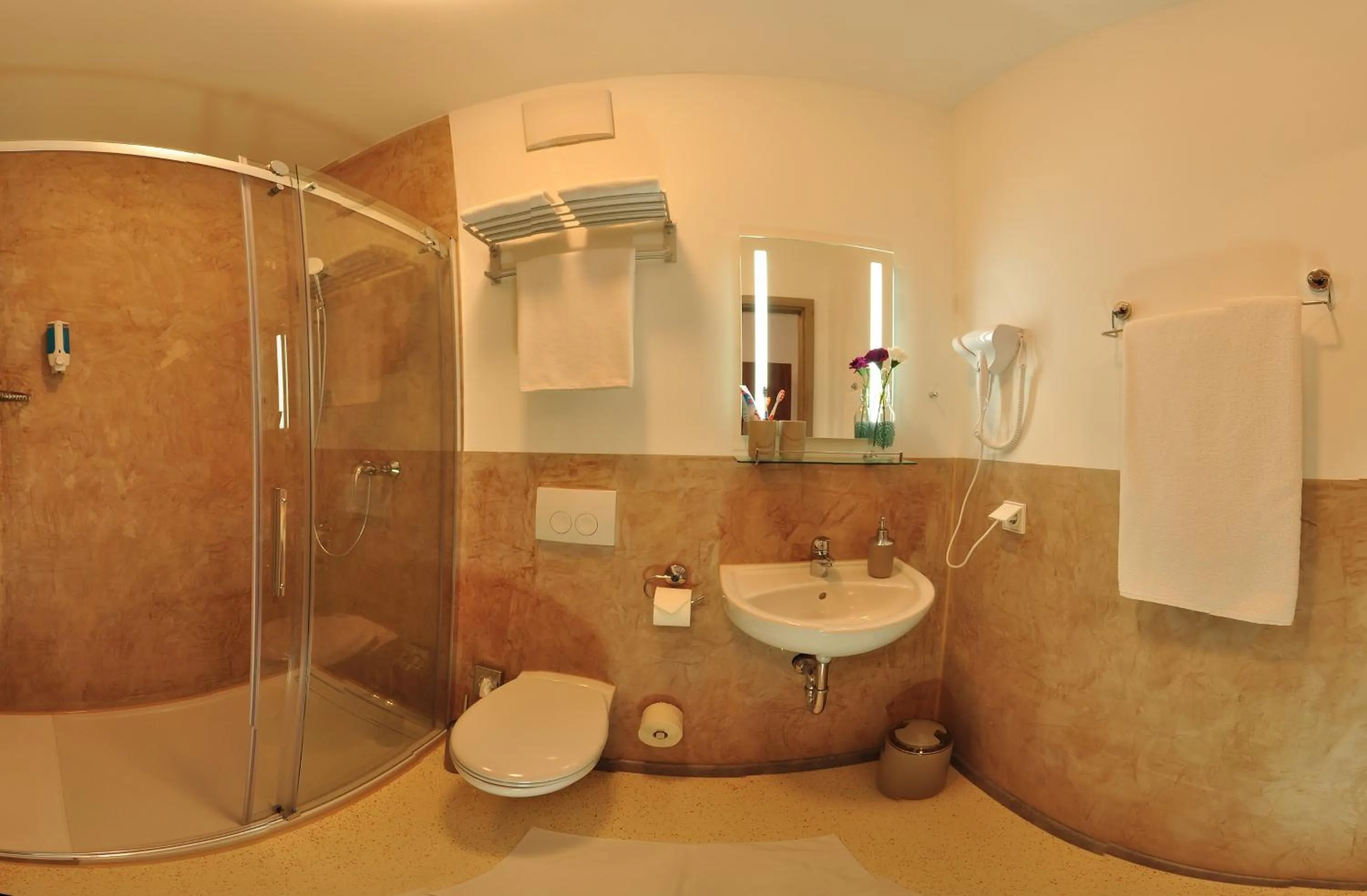 Bathroom in Motel am Fürfelder Schloss