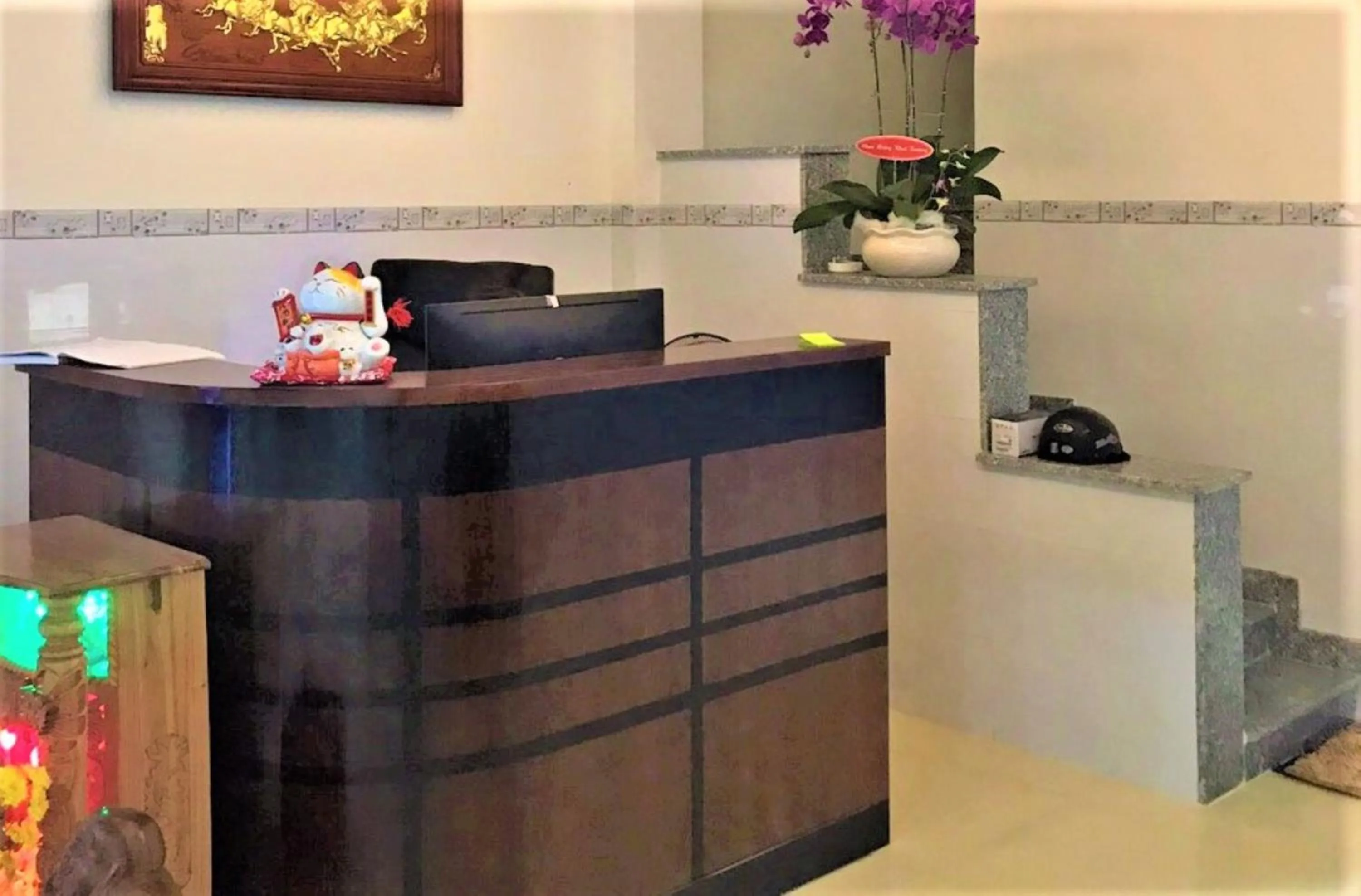 Lobby or reception in Dung Khanh Motel