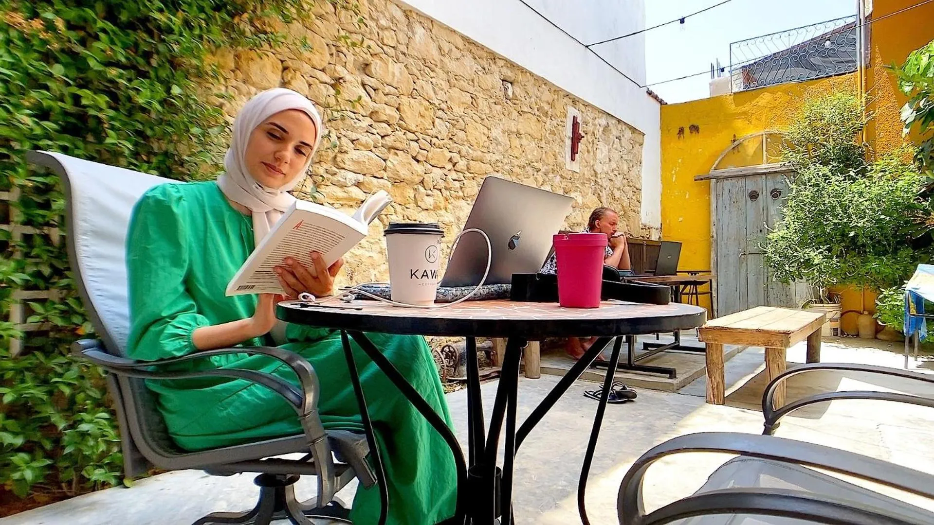 Patio in Le Mat Hostel