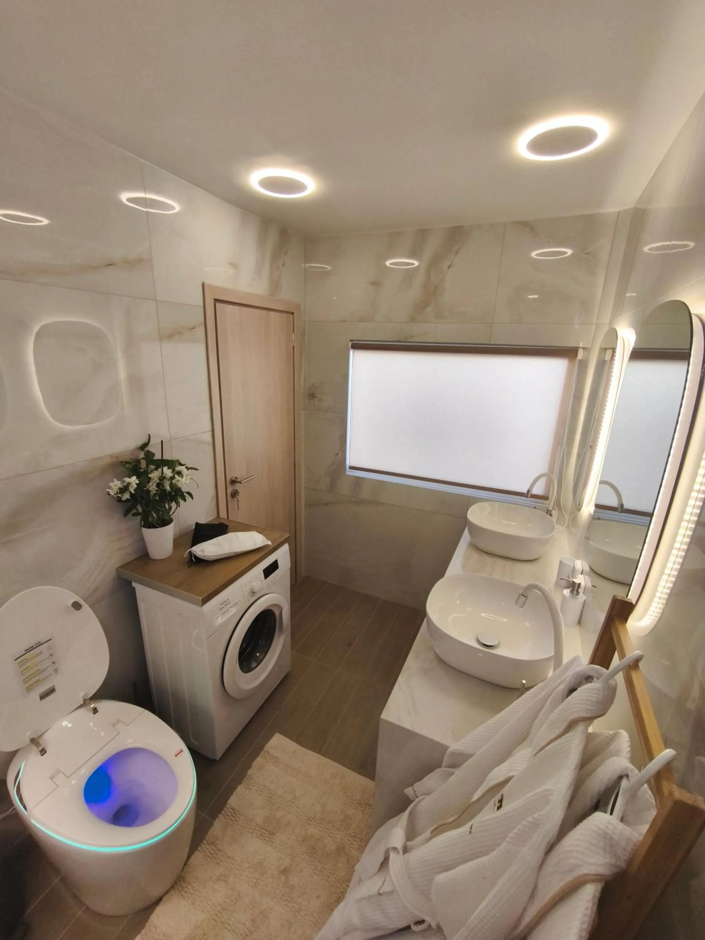 Bathroom in Modular Bungalows With Heated Pool Artemis Greece