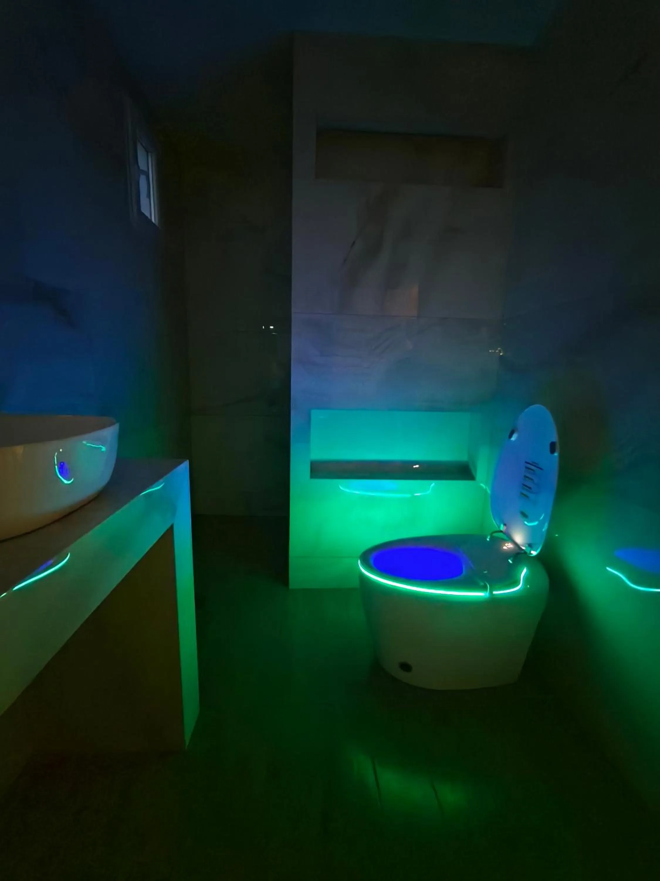 Bathroom in Modular Bungalows With Heated Pool Artemis Greece