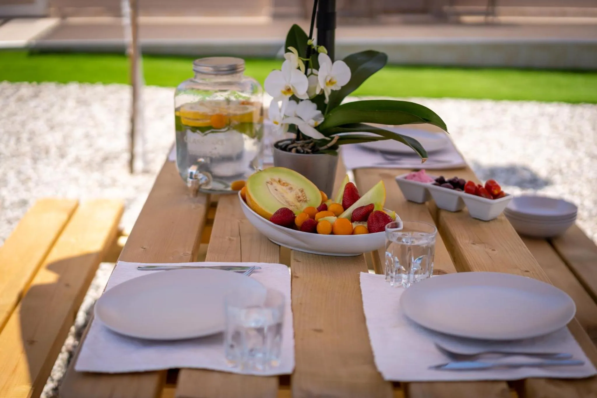 Restaurant/places to eat in Modular Bungalows With Heated Pool Artemis Greece