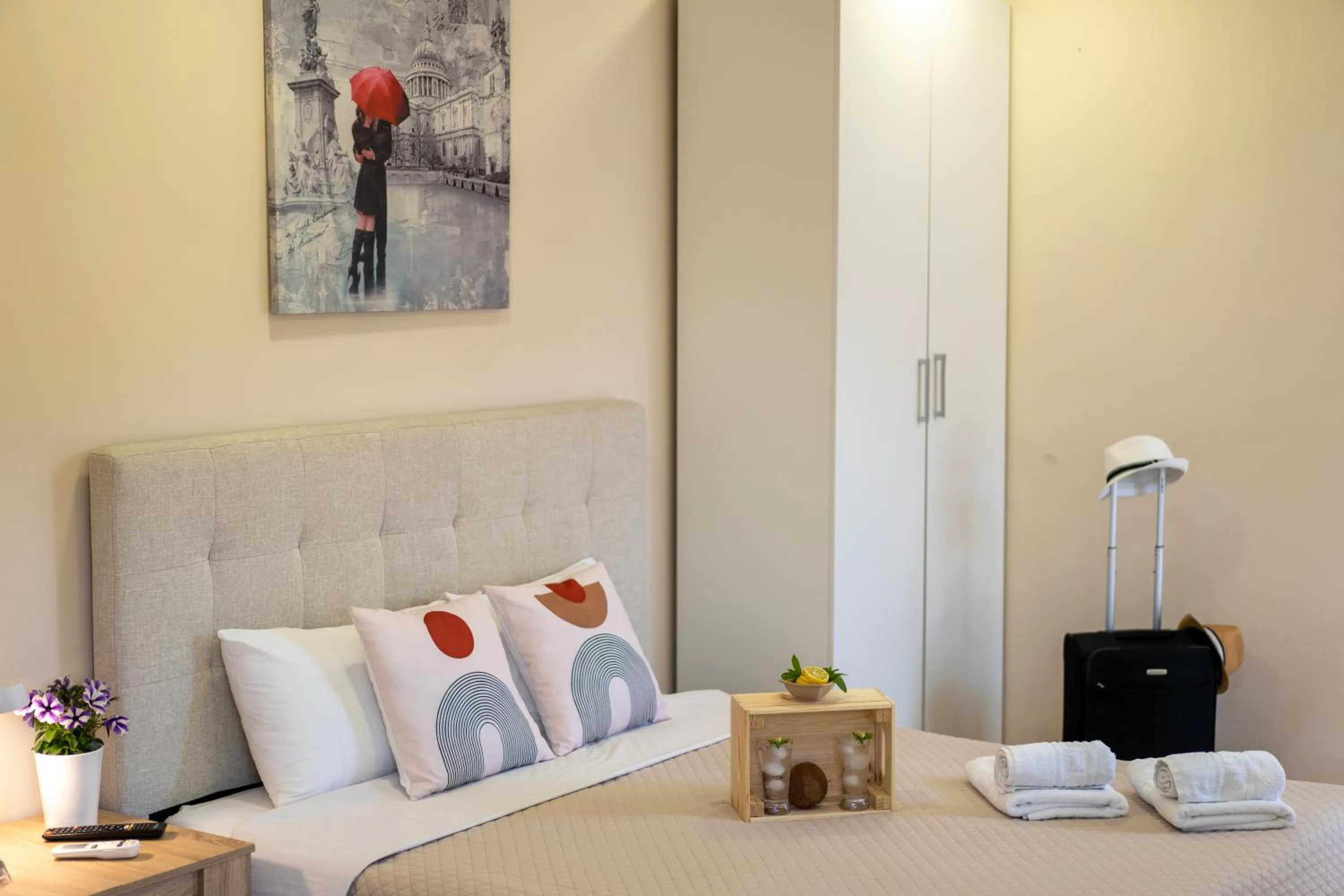 Bedroom, Bed in Modular Bungalows With Heated Pool Artemis Greece