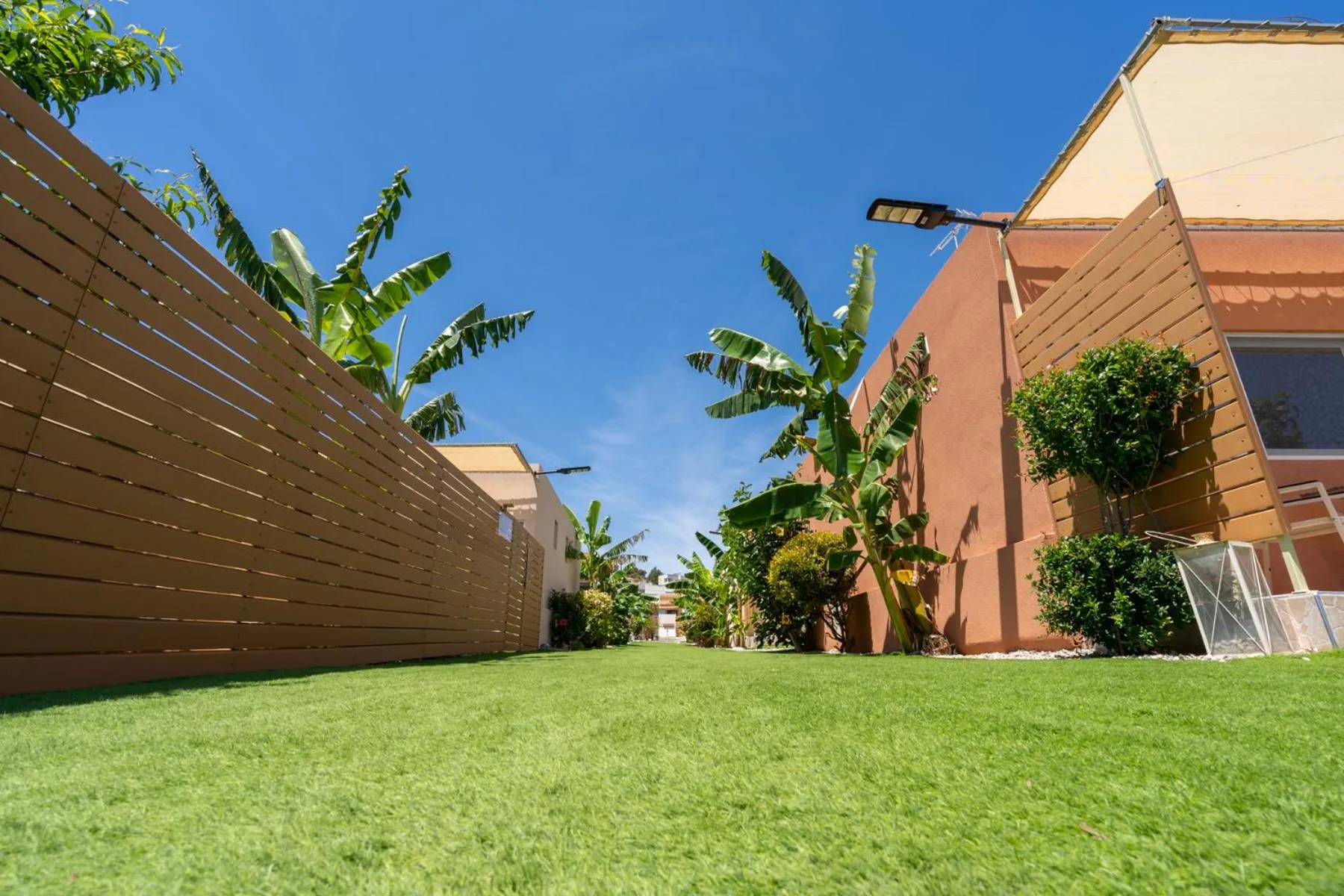 Garden in Modular Bungalows With Heated Pool Artemis Greece
