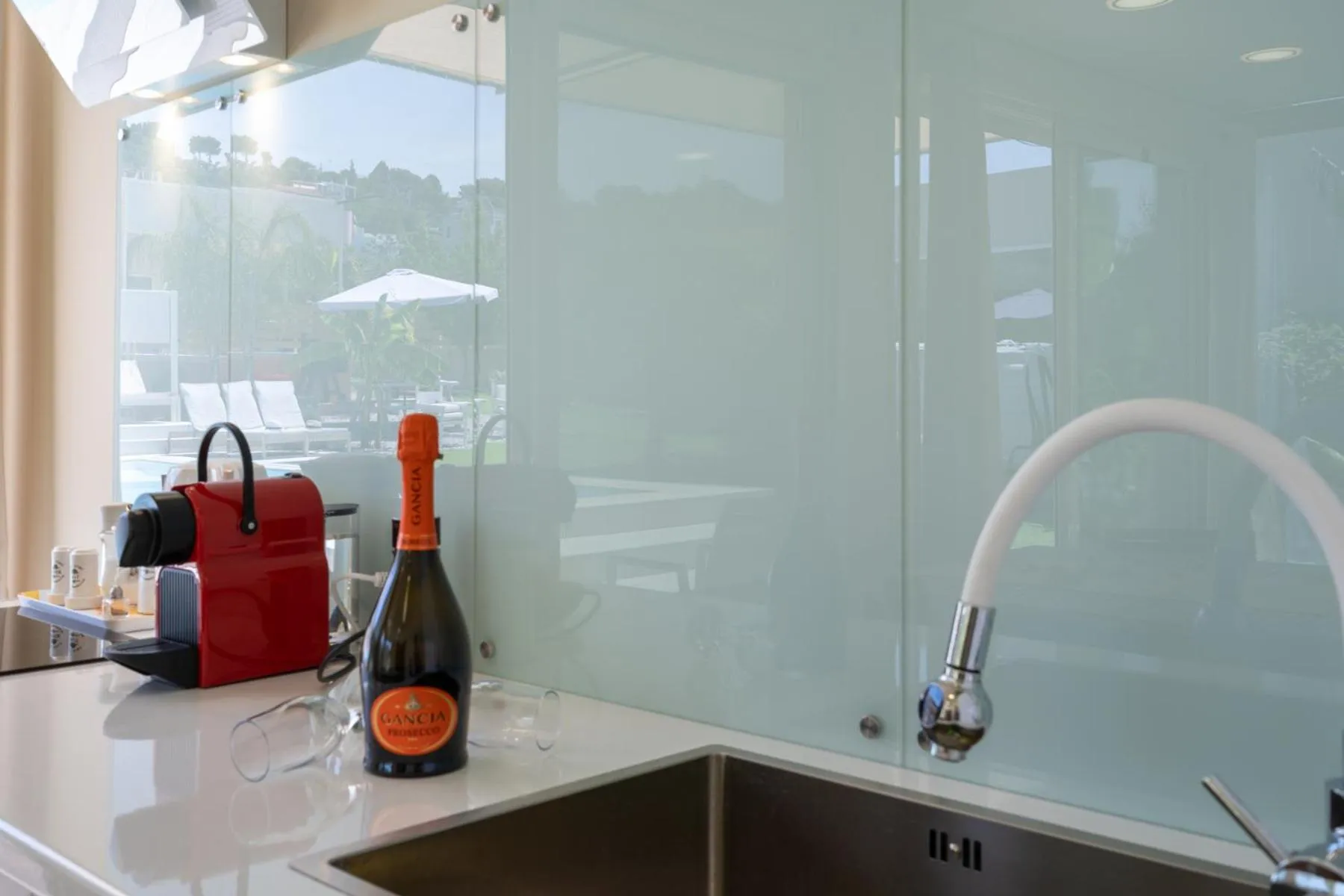 Kitchen or kitchenette in Modular Bungalows With Heated Pool Artemis Greece