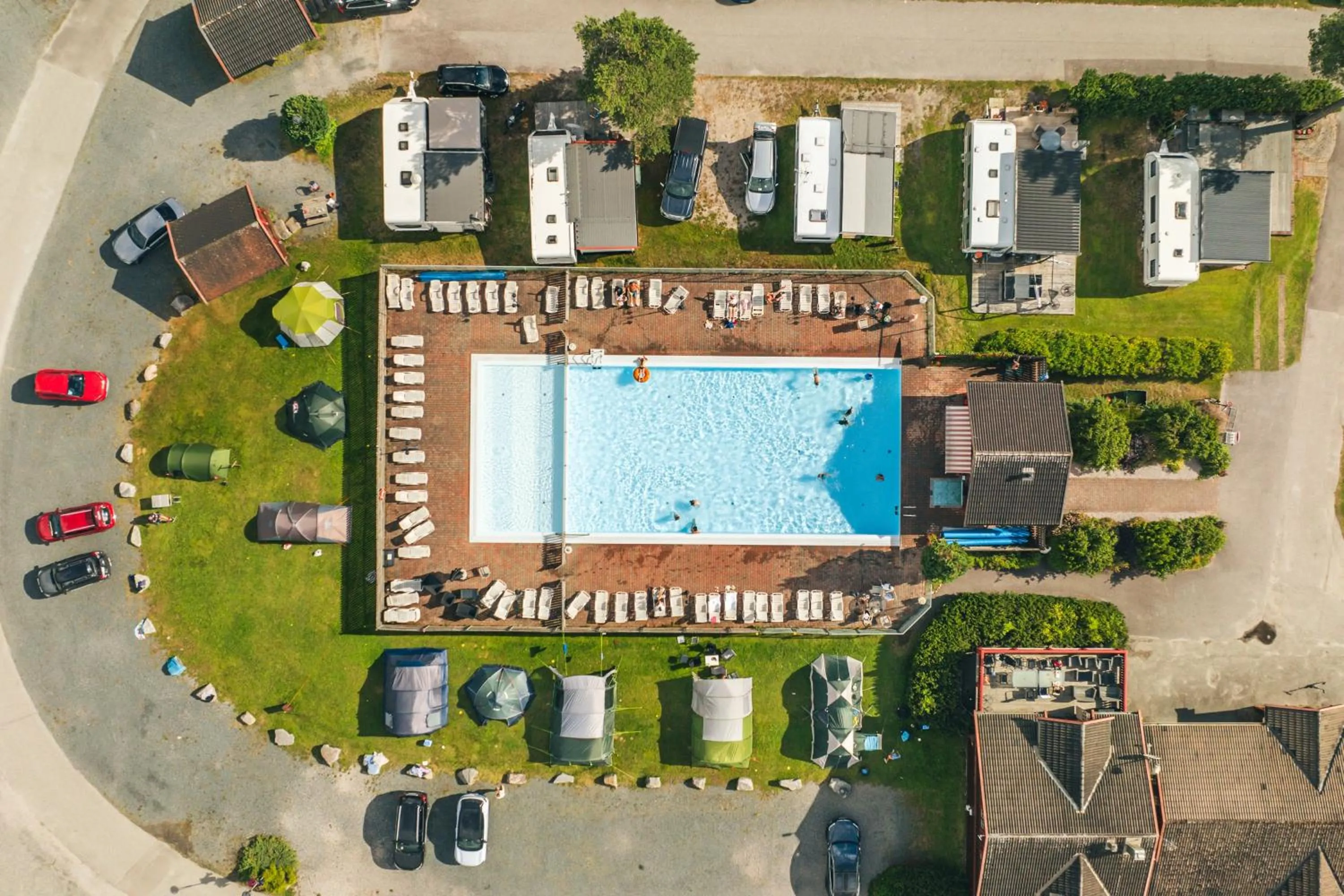 Bird's eye view in First Camp Bø - Telemark