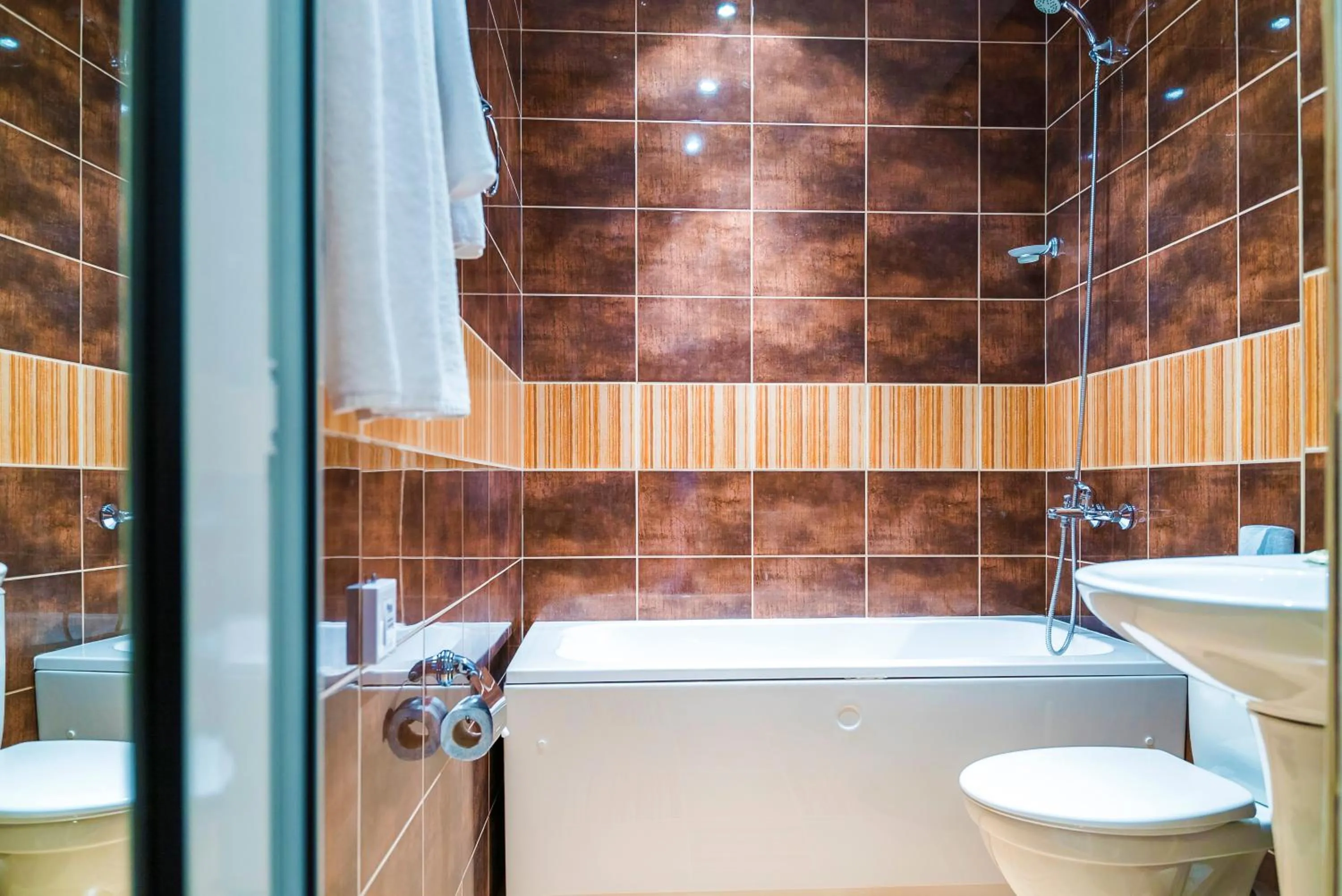 Bathroom in Admiral Plaza Hotel