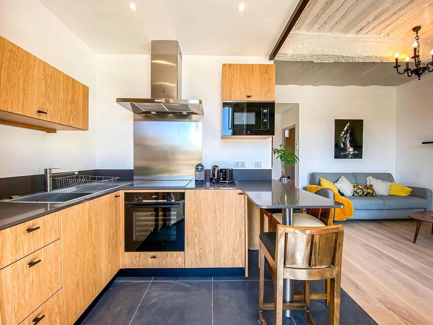 Kitchen or kitchenette in Hotel Relais Du Postillon
