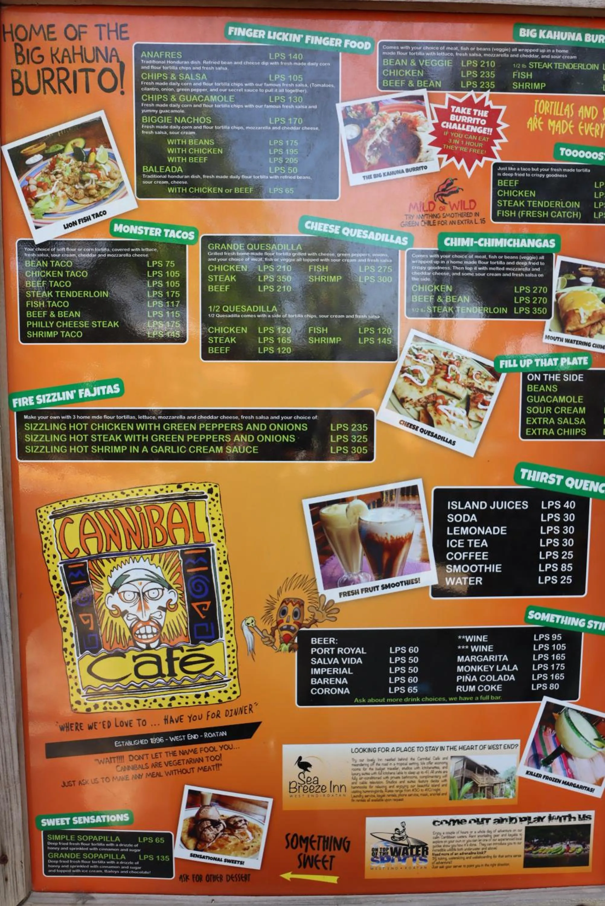 Restaurant/places to eat in Seabreeze Inn