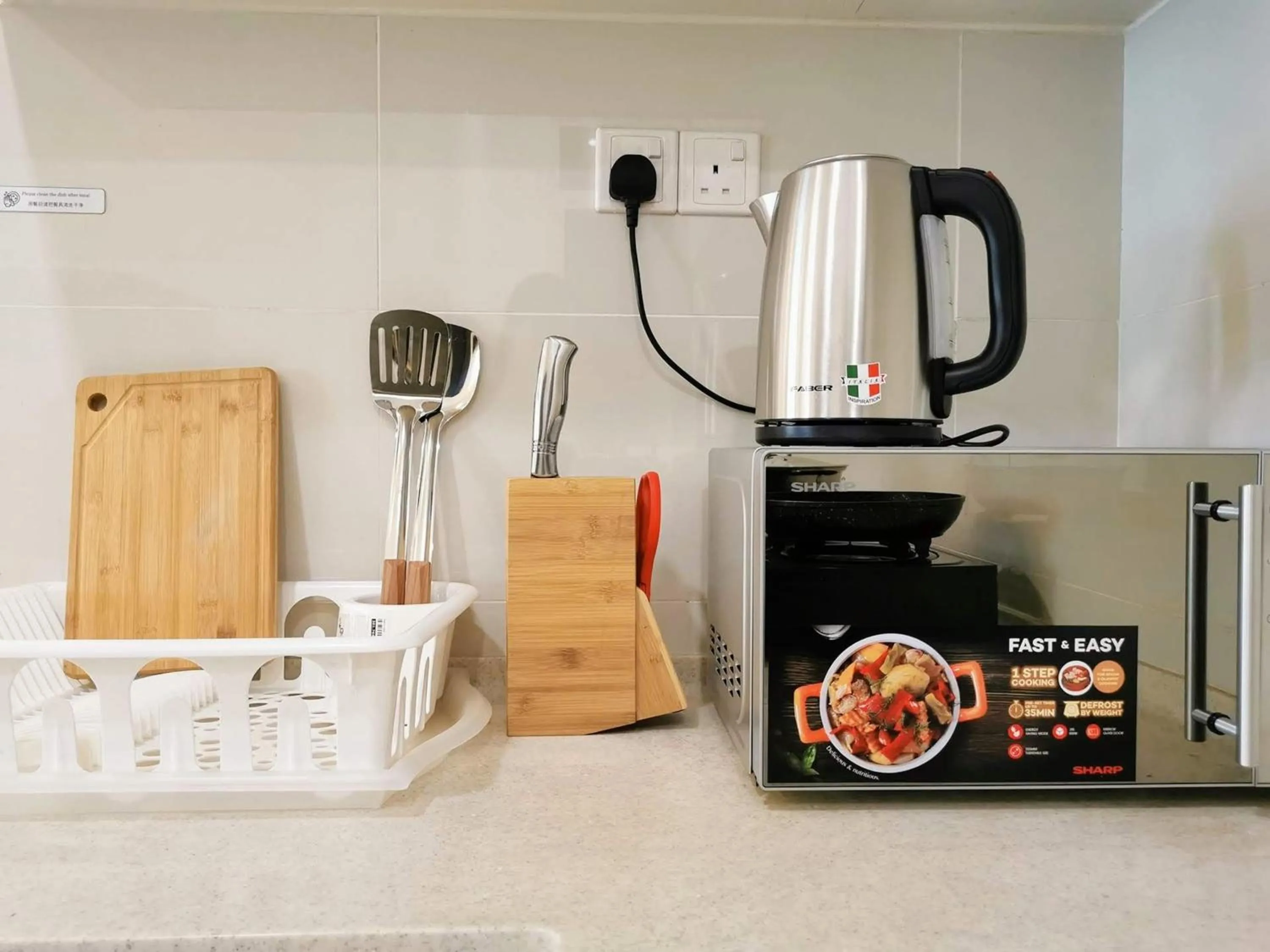 kitchen in Skypod Residence Puchong