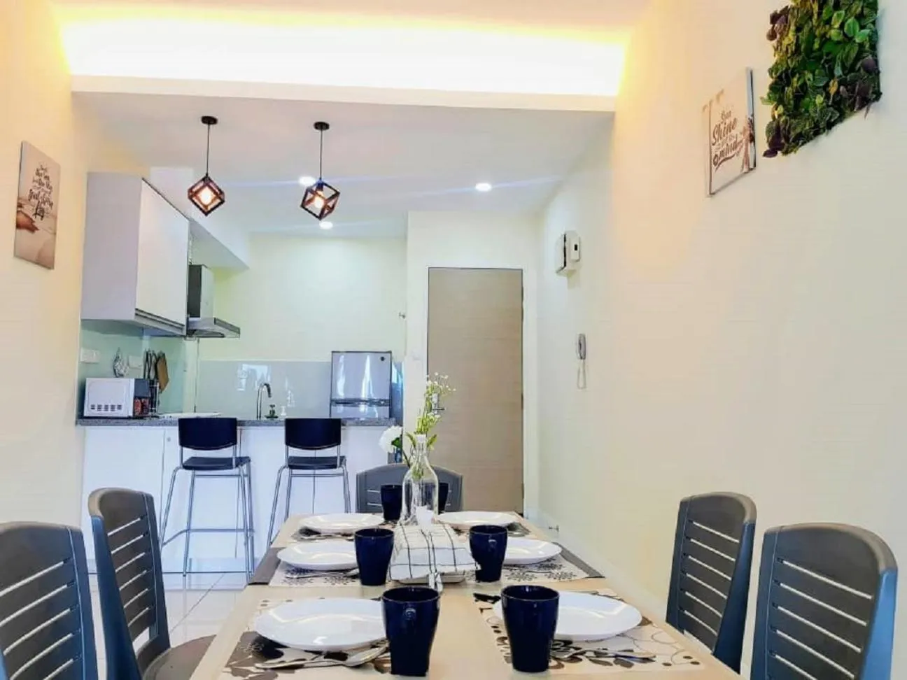 Dining area in Skypod Residence Puchong